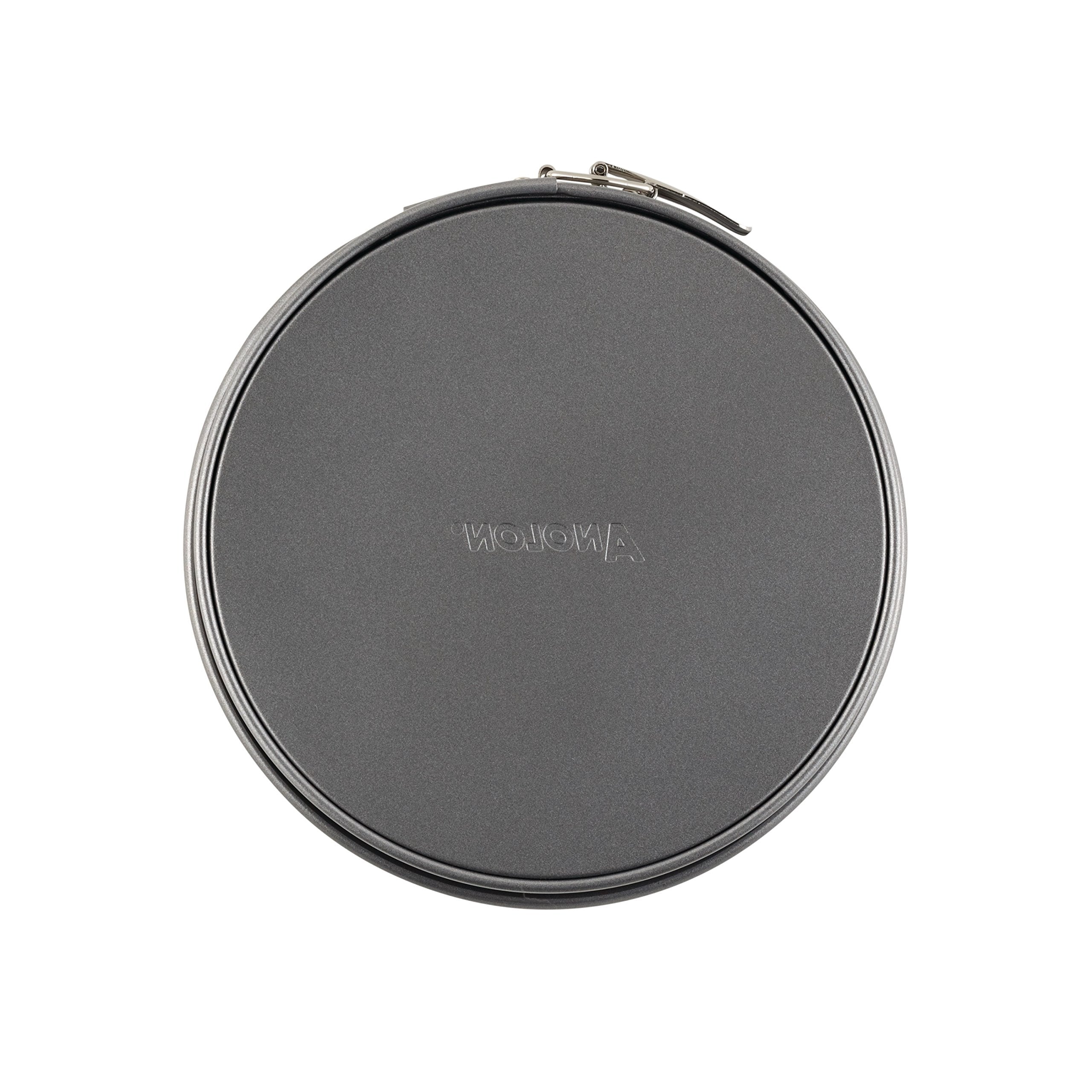 Anolon Advanced Nonstick Springform Baking Pan / Nonstick Springform Cake Pan / Nonstick Cheesecake Pan, Round - 9 Inch, Gray