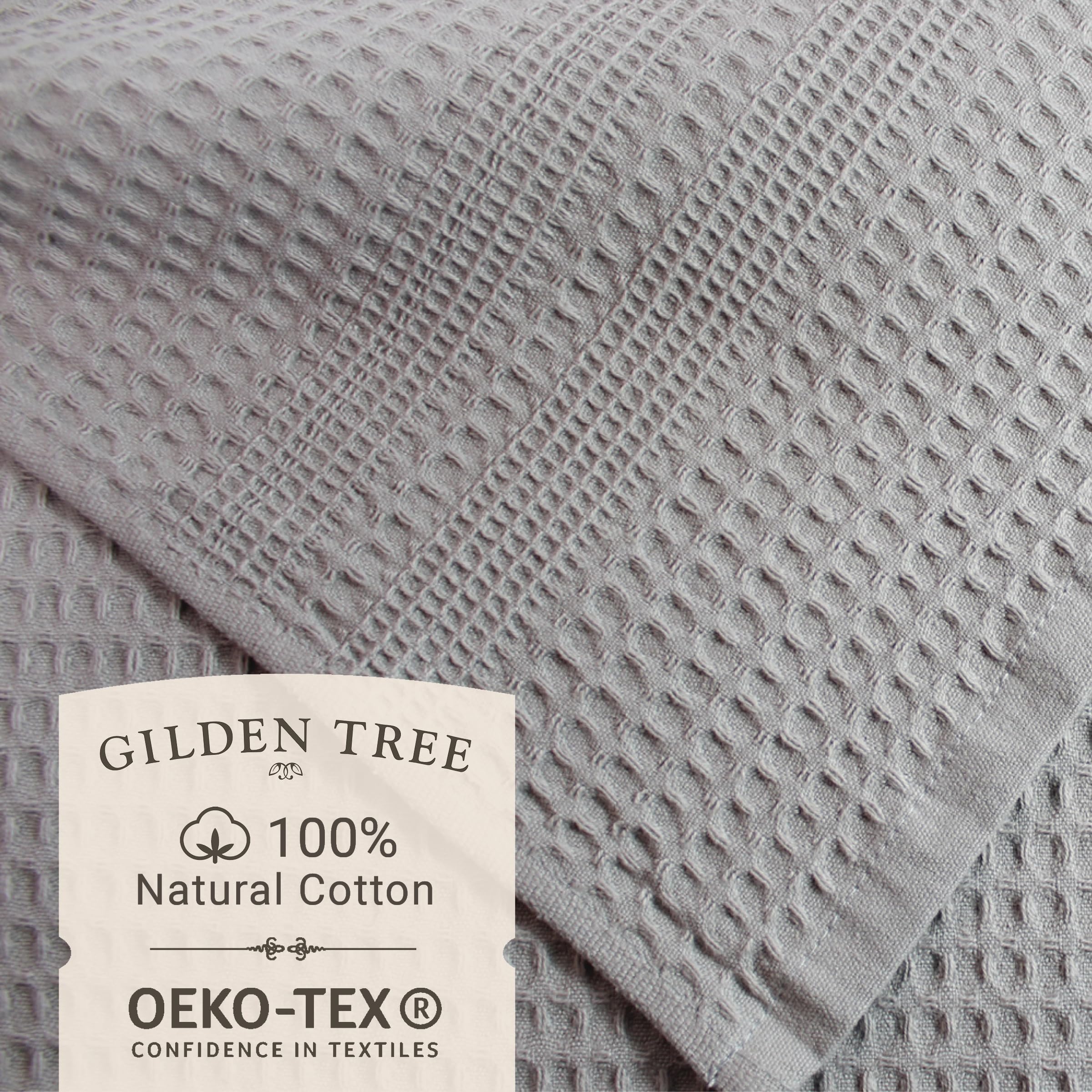 Gilden Tree Waffle Towels For Bathroom, 100% Cotton Quick Dry Towel, Waffle Bath Towels Large, Absorbent Lightweight Travel Towe