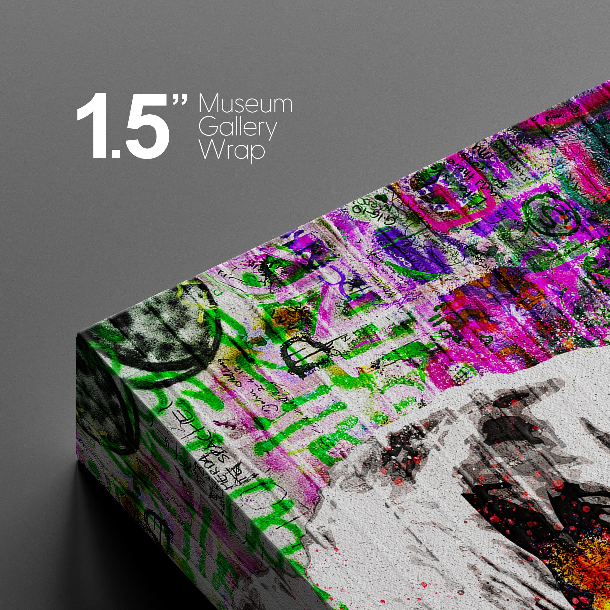 Nwt Canvas Print Wall Art Brick Spray Paint Audrey Hepburn Portrait Graffiti & Street Art Abstract Illustrations Modern Art Deco