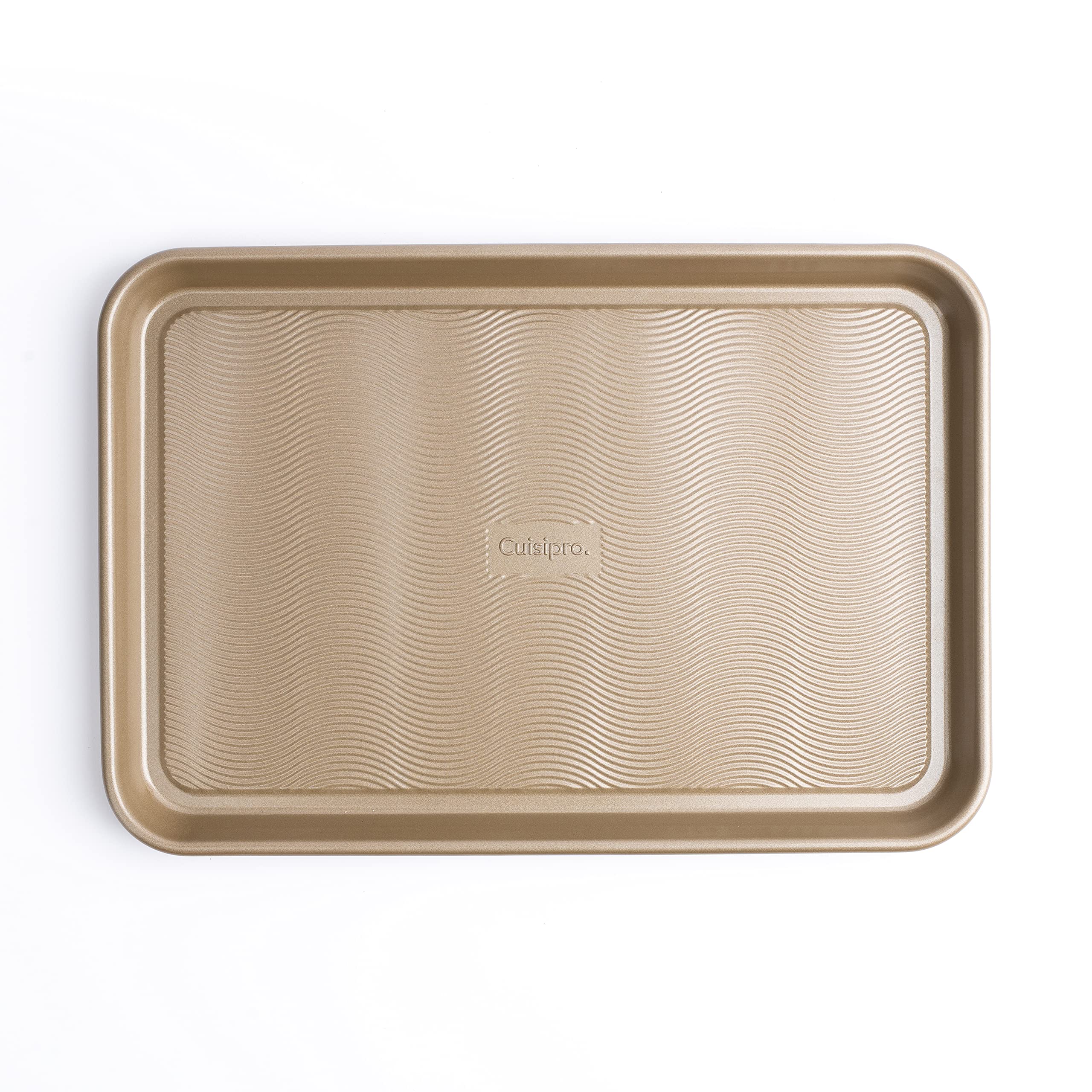 Cuisipro Medium Steel Baking Sheet Pan, 15.5X10.5 X1, Silver