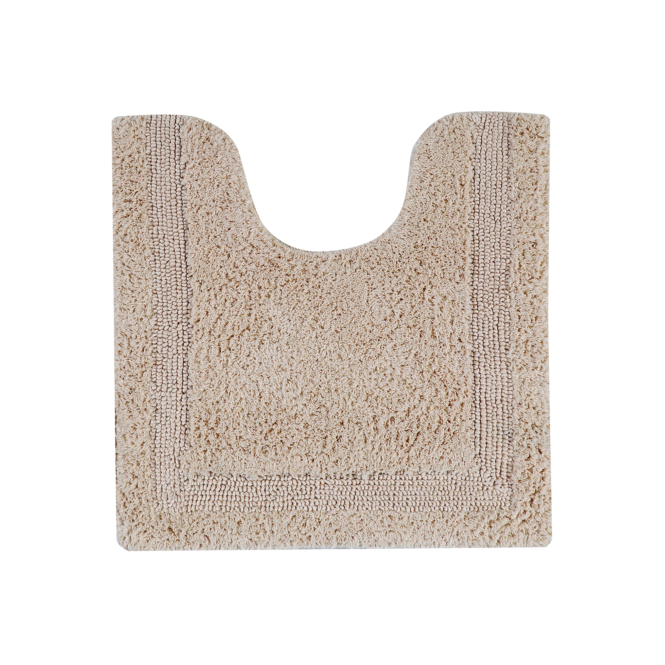 Better Trends 100% Cotton Lux Collection Bath Mats, Sand Contour Bath Mat - Tufted, Reversible & Absorbent & Machine Washable Ba
