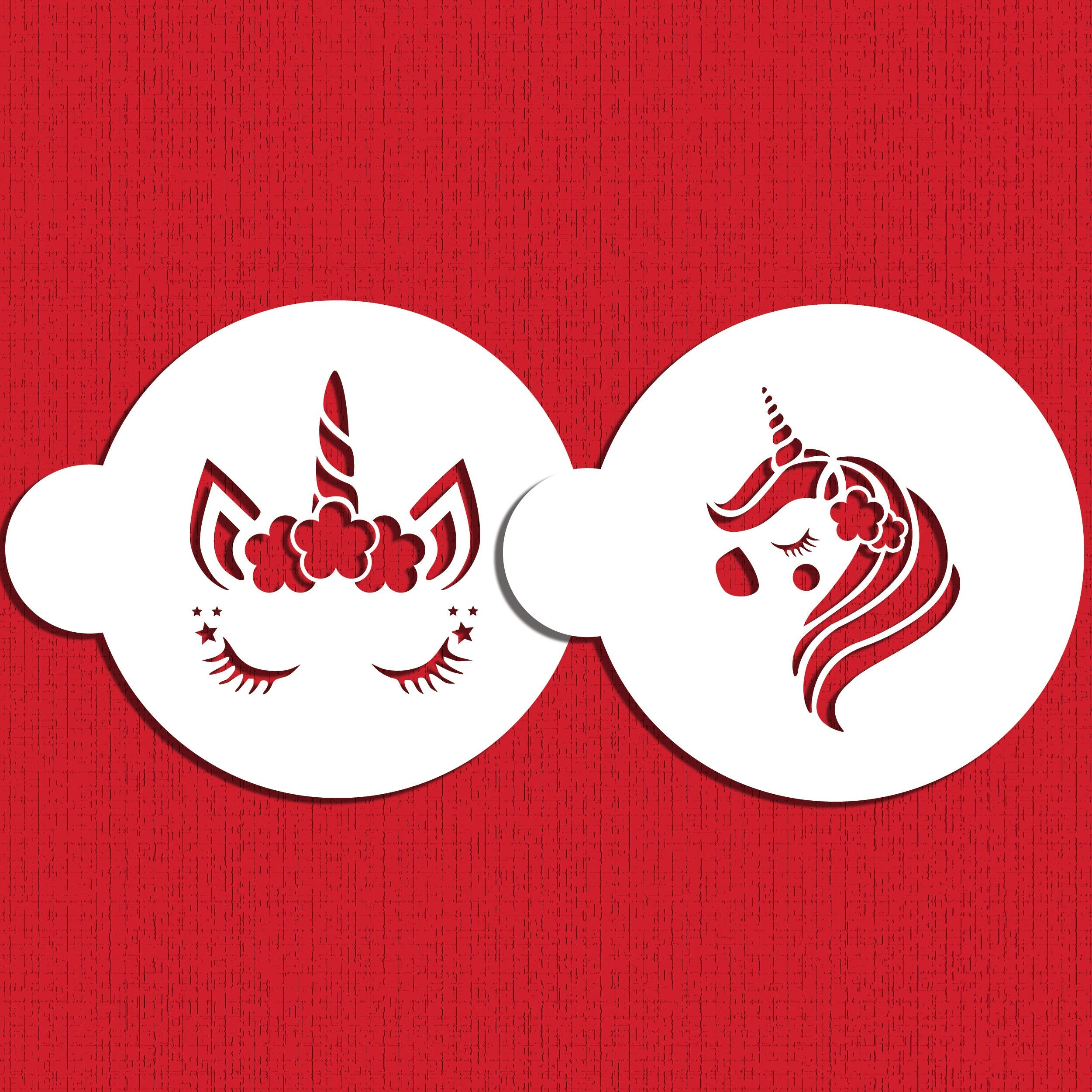 Unicorn Cookie Stencil Set C1027 By Designer Stencils