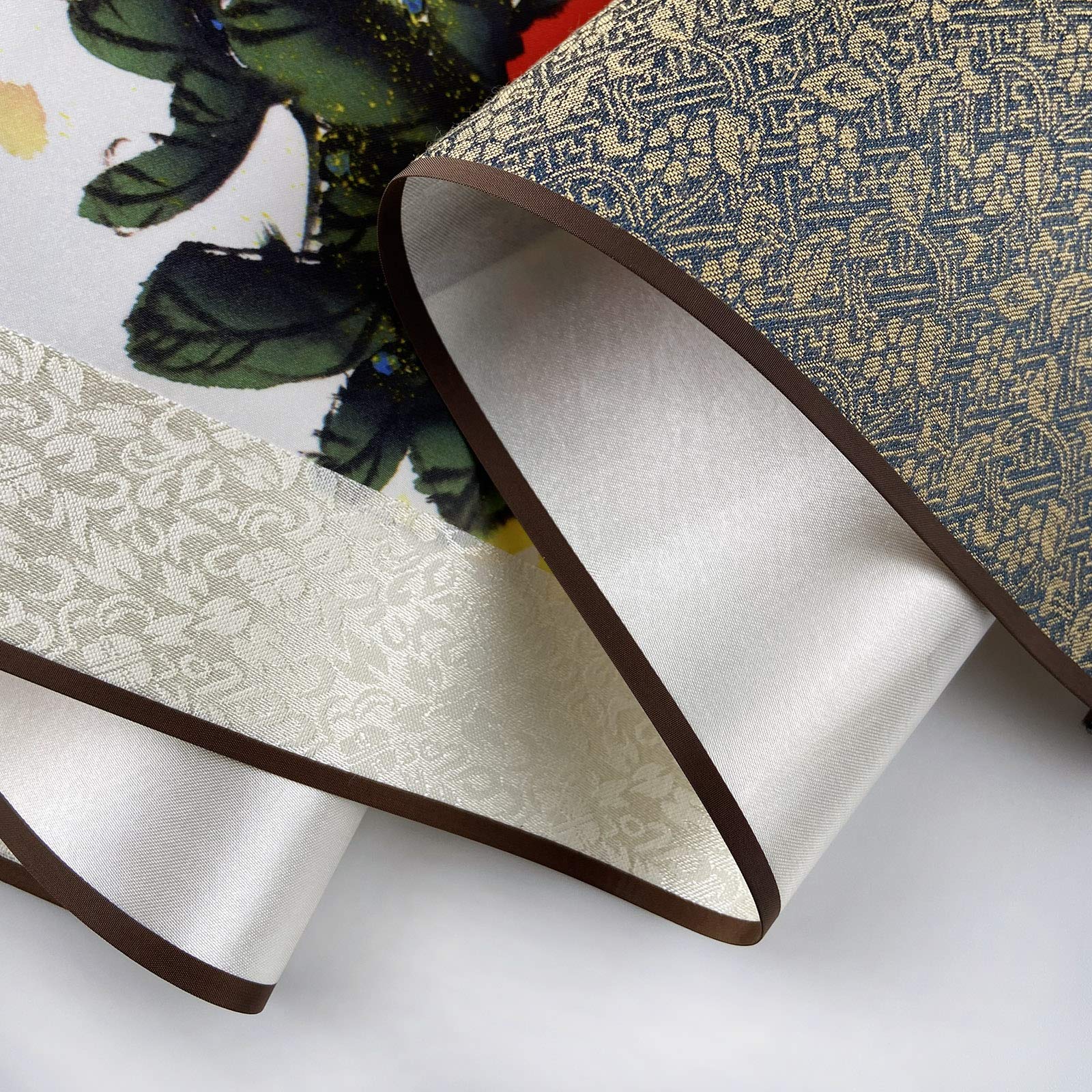 AtfArt Asian Wall Silk Scrolls Decor Beautiful Painting White Crane - Red Crowned Crane - Grus Japonensis Oriental Decor Chinese Art Wall Scroll Wall Hanging Painting Scroll (39 x 12 in)