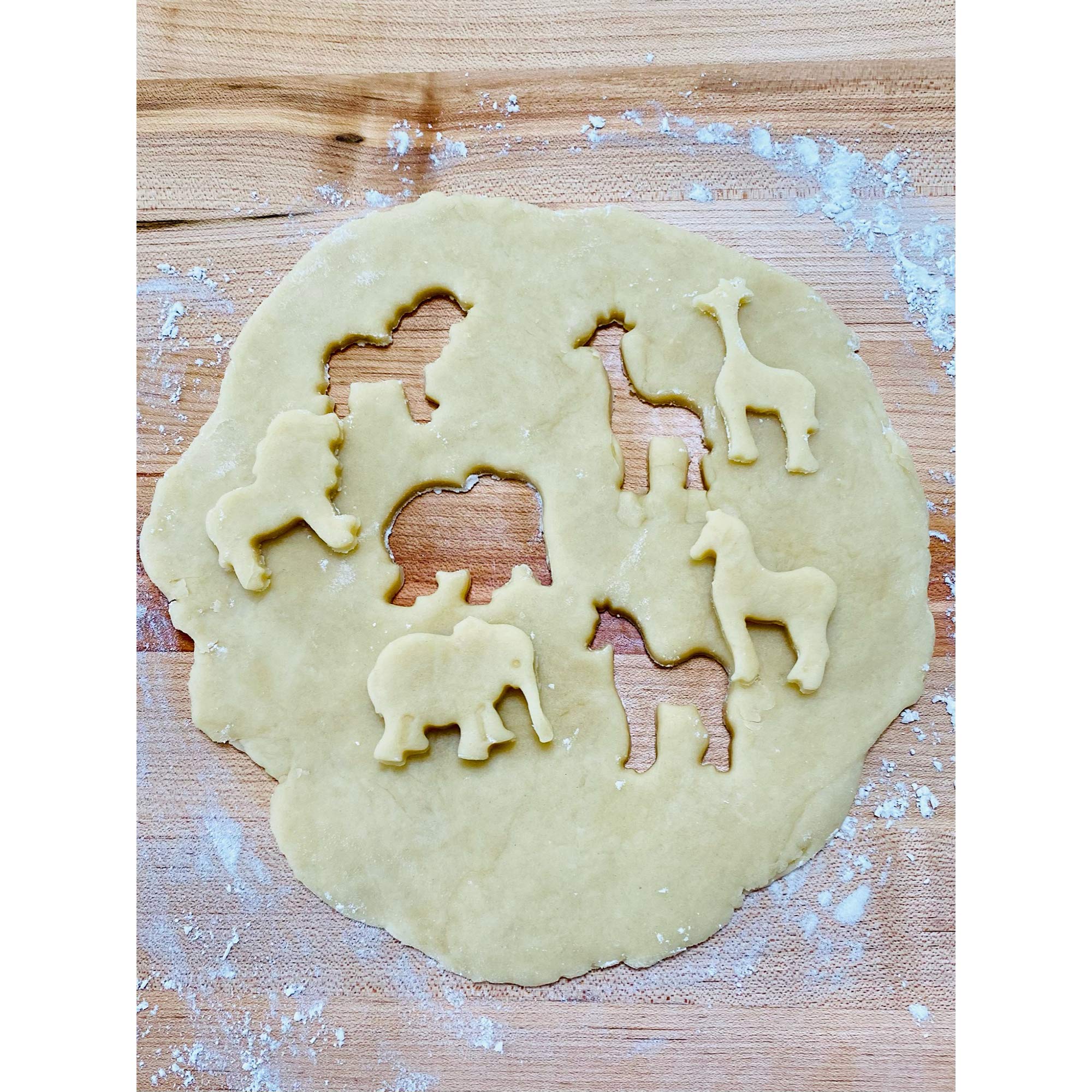 Fox Run Stamp Animal Cookie Cutters, Set Of 4, Safari, Multicolor