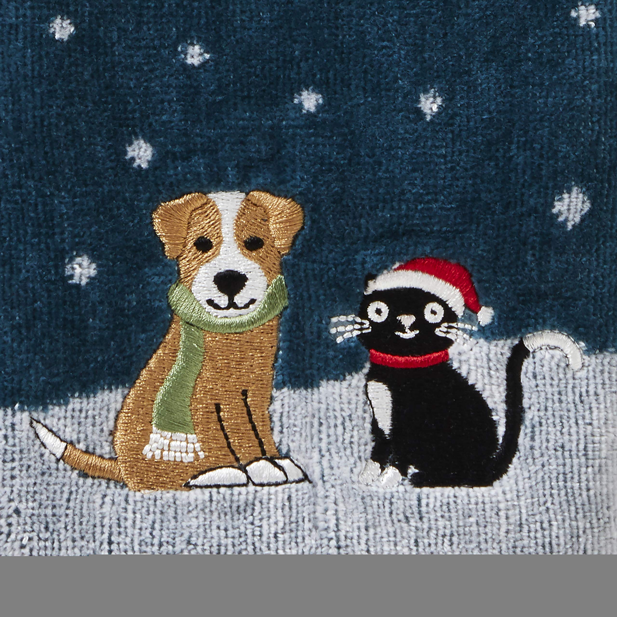 Skl Home Cat & Dog Hand Towel Set, Teal