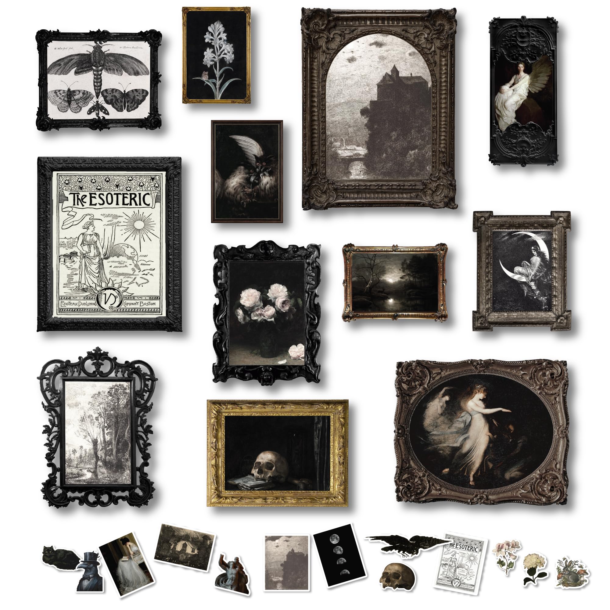 97 Decor Gothic Home Decor Aesthetic - Dark Academia Wall Decor, Gothic Wall Art Witchy Pictures, Goth Room Decor, Moody Wall Ar