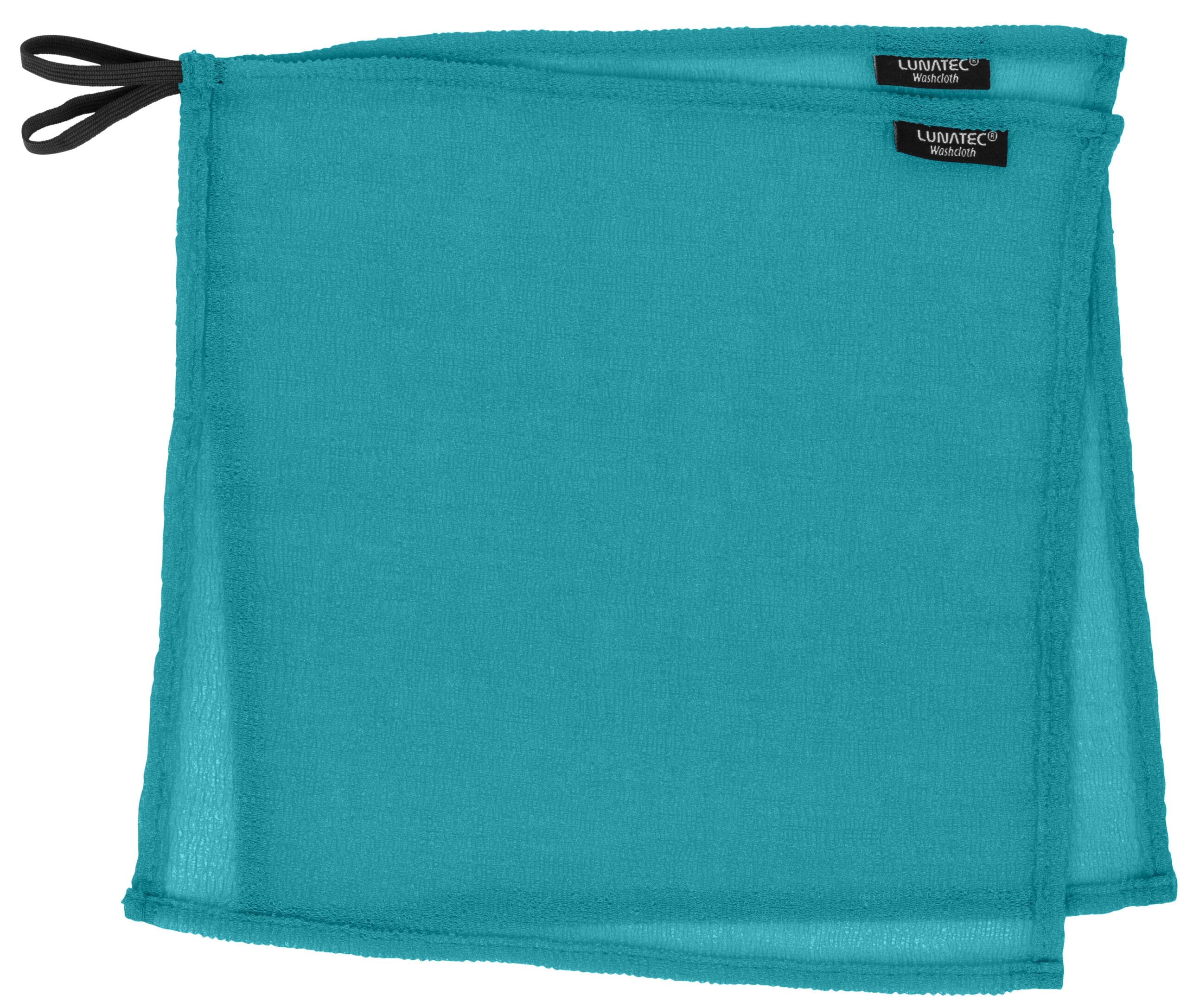 Lunatec Self-Cleaning Travel Washcloth. Odor-Free, Quick Drying & Light Exfoliation. Wash Cloth Is Ideal For Camping, Backpackin