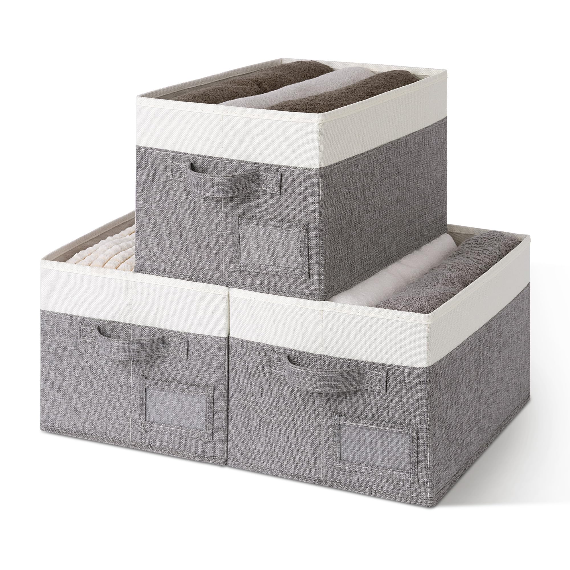 Granny Says Storage Bins, Storage Baskets For Shelves, Fabric Storage Bins For Clothes, Closet Organization Bins, Collapsible St