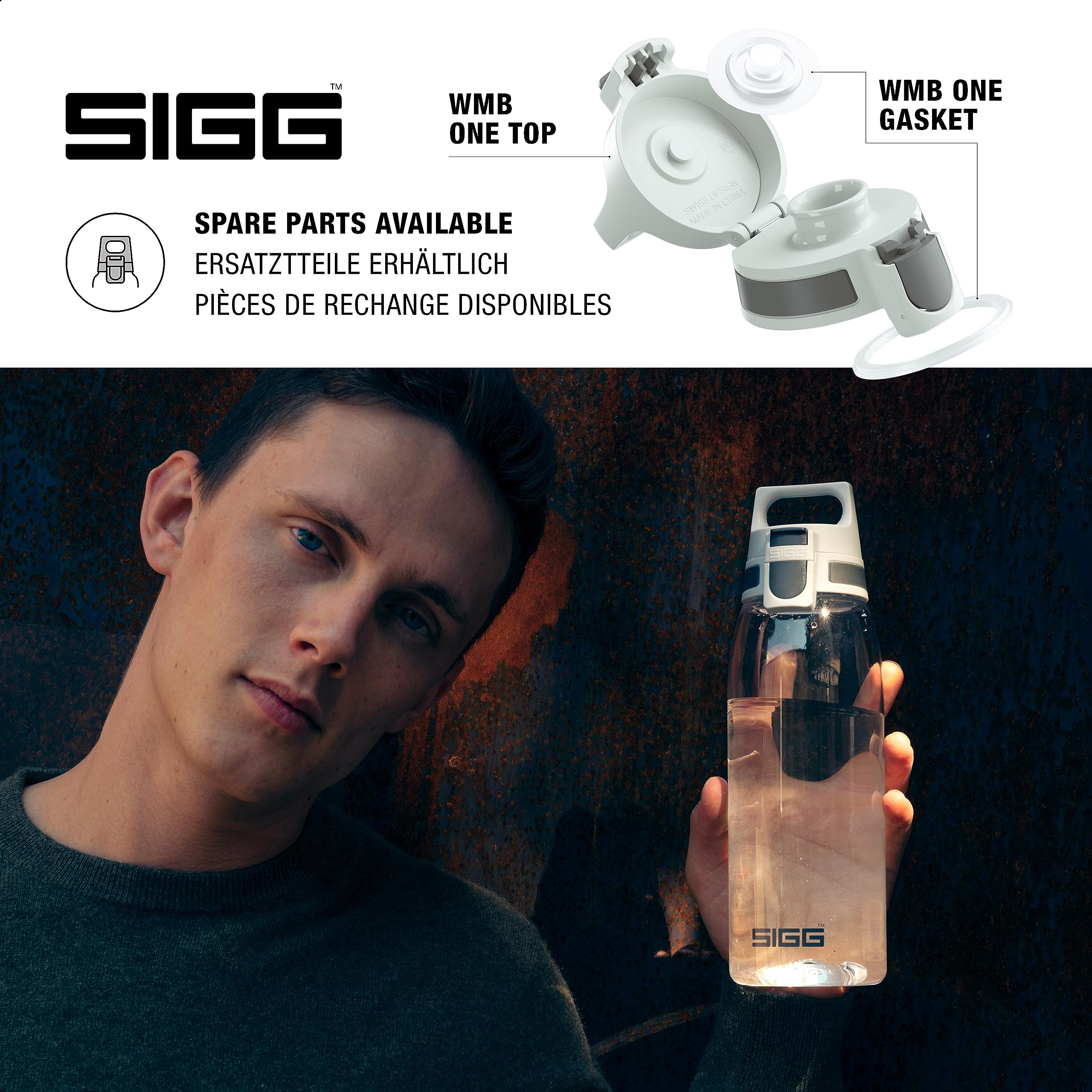 Sigg - Tritan Sports Water Bottle - Total Color Transparent - Leakproof - Featherweight And Shatter-Proof Tritan Plastic - Dishw