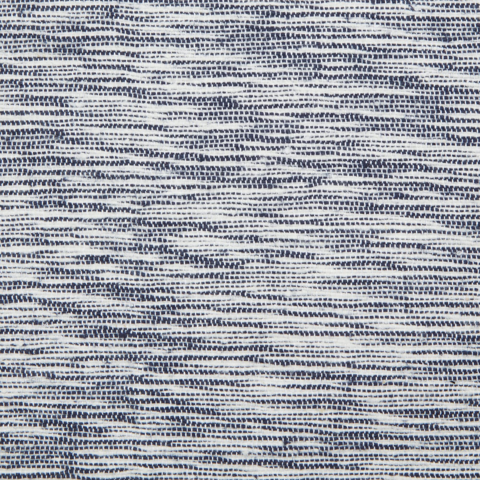 NAVY/OFF-WHITE TONAL RECYCLED COTTON SLUBBY RIB PLACEMAT SET/6