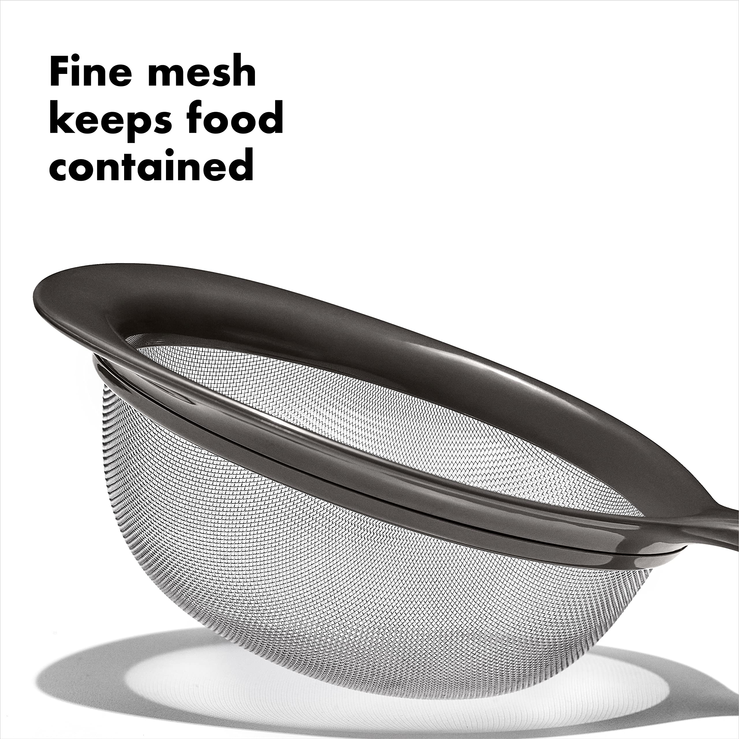 Oxo Good Grips 3-Piece Strainer Set, Black