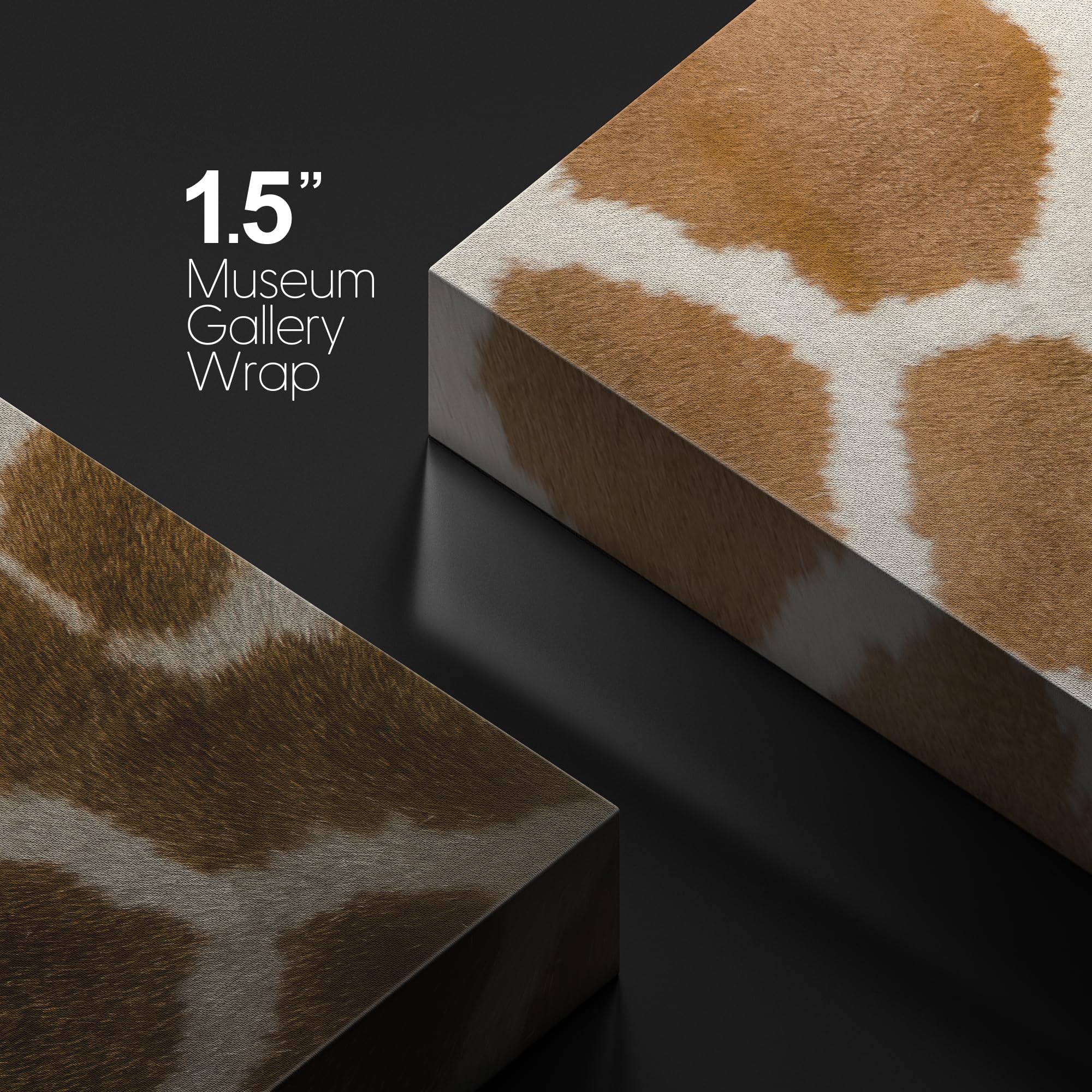 Wall26 - Canvas Prints Wall Art - Canvas Prints Wall Art - Giraffe Fur/Skin Texture - 24''X24''