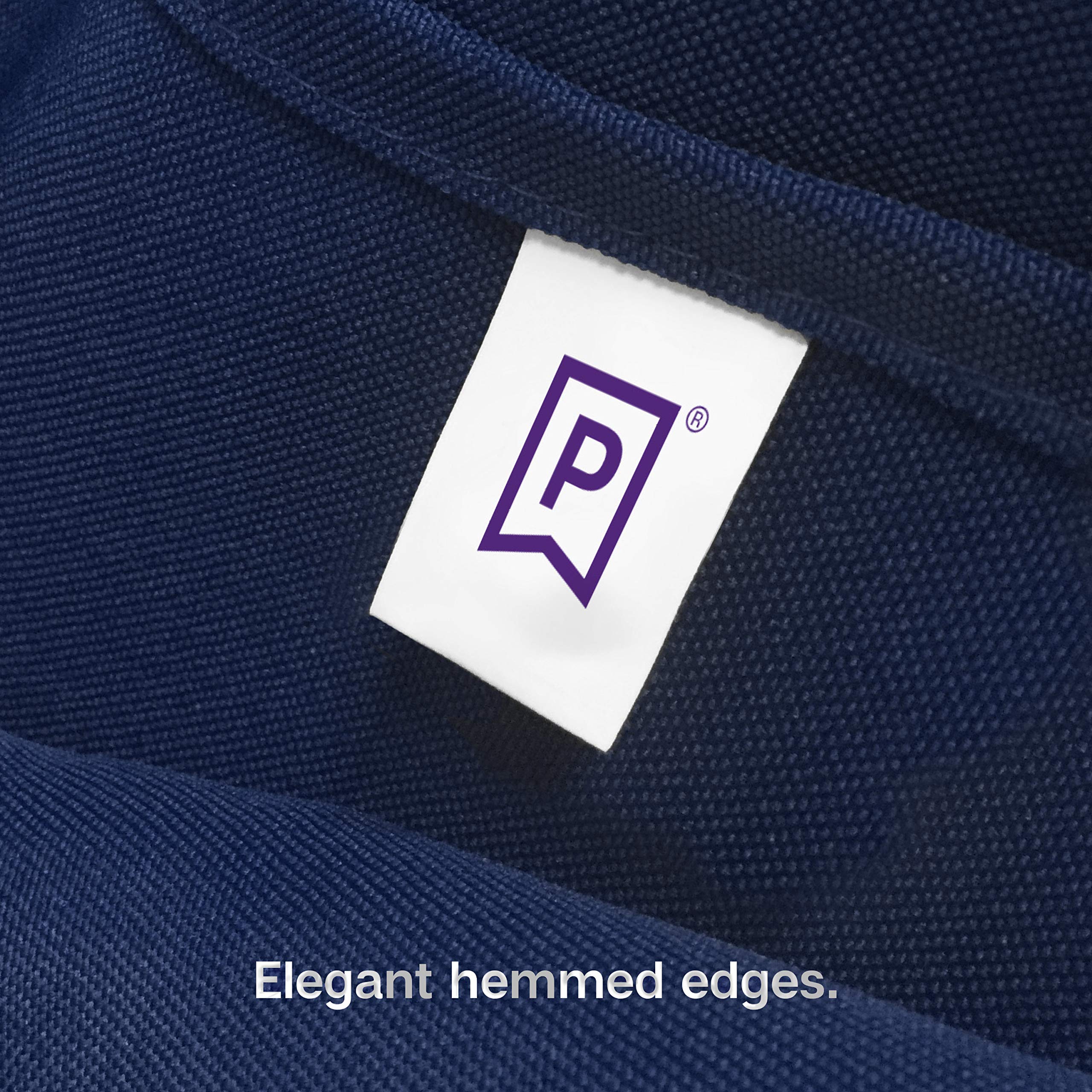 Gee Di Moda Fitted Tablecloth - 72 X 30 Inch Navy Blue Fitted Table Cloth For 6 Foot Rectangle Table - Heavy Duty Washable Fabri