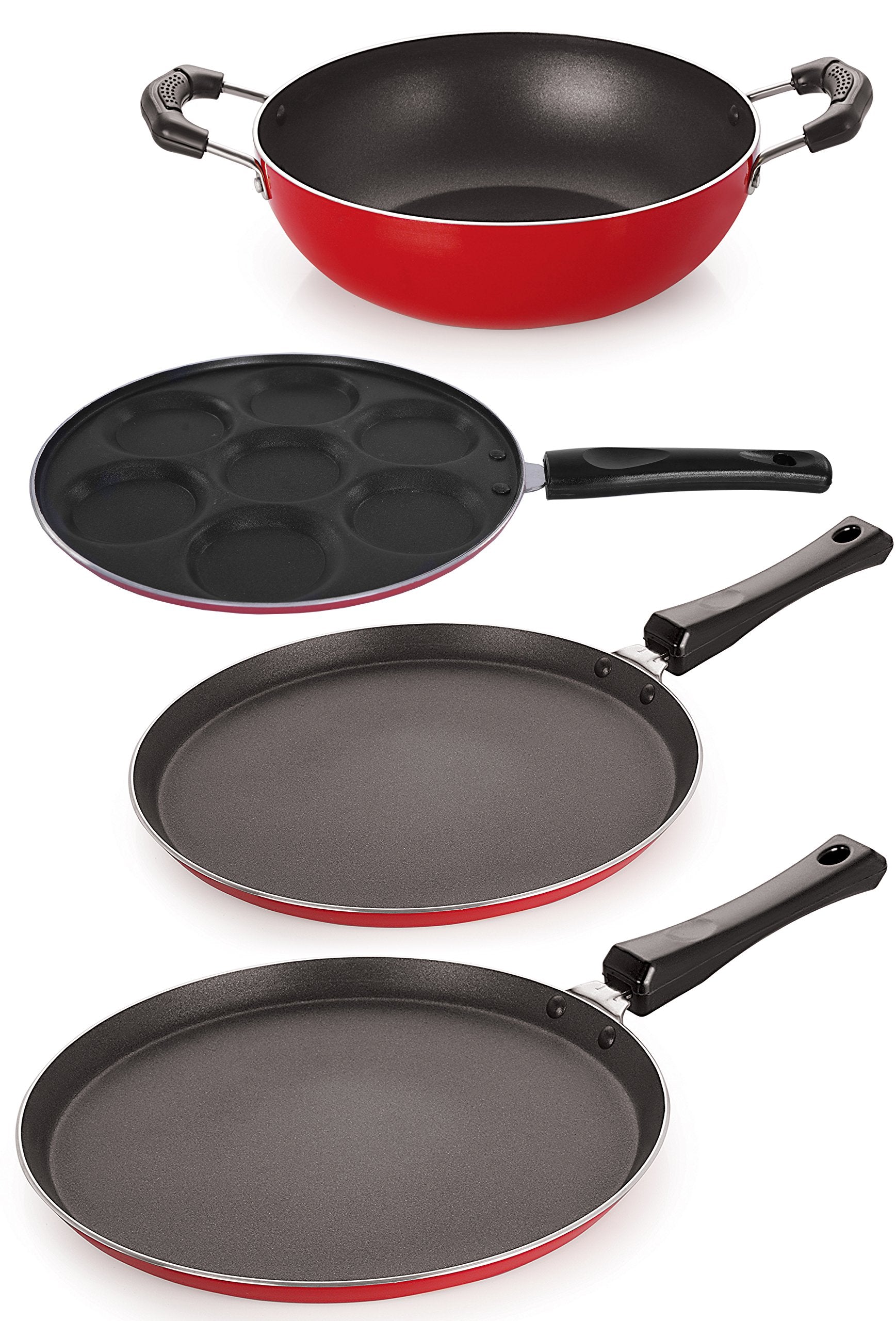 Nirlon NonStick Durable 4 Piece Combo Cookware Gift Set