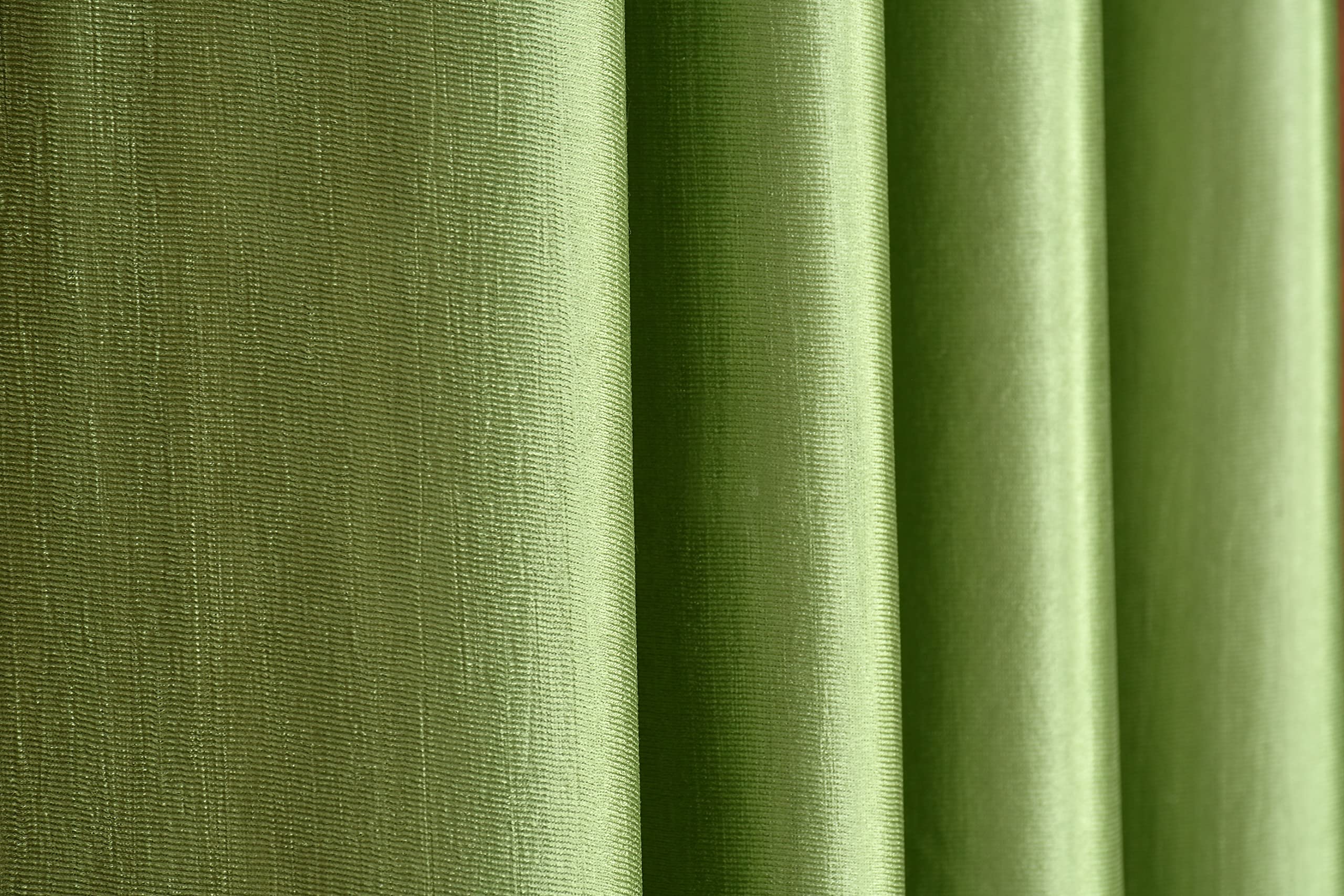 Galaxy Home Decor Solid Plain Curtains for Long Door 10 Feet, Pack of 3, Green
