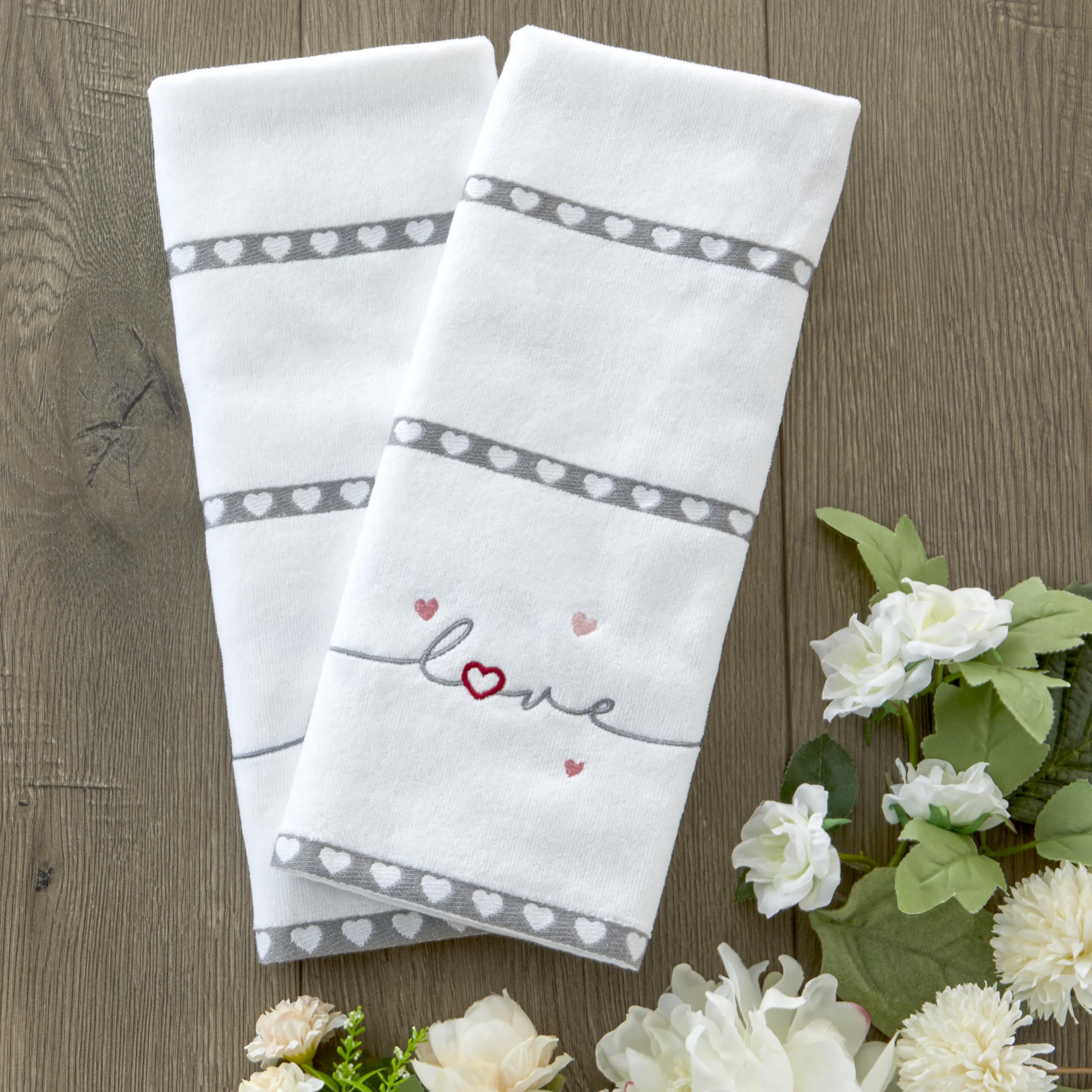 Skl Home Heart In Love Hand Towel Set, 2 Count
