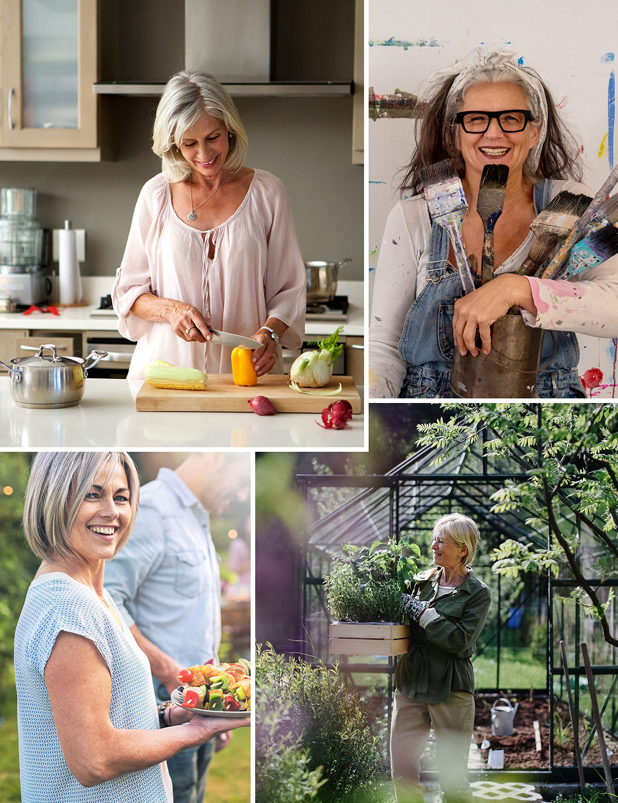 Apronner No Ties Plus Size Aprons For Women With Pockets Cotton Linen Baking Kitchen Cooking Red Tulip