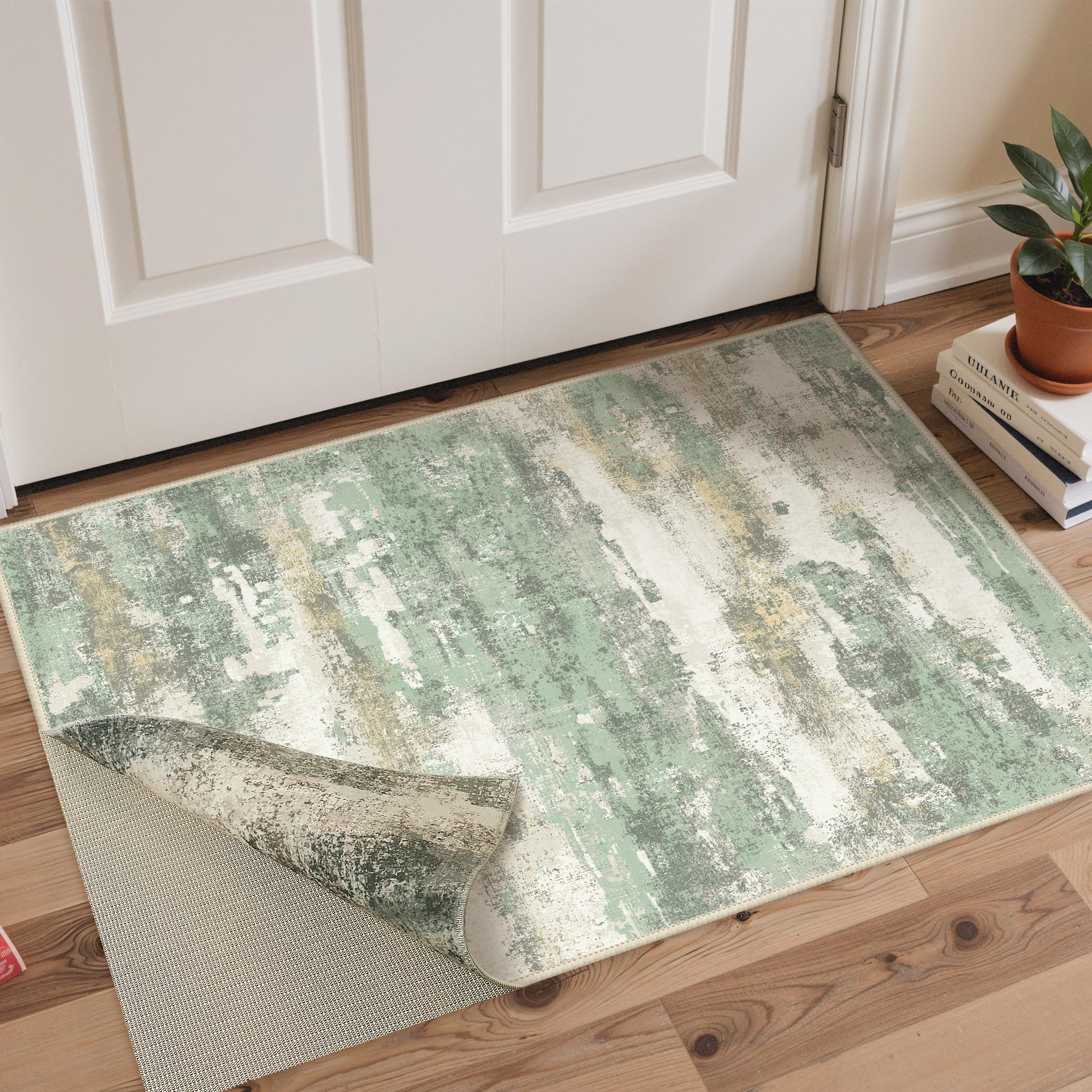BEIMO Reversible 2x3 Rugs for Entryway Kitchen Bathroom, Modern Abstract Dual-Sided Area Rug, Machine Washable Soft Low Pile Ind