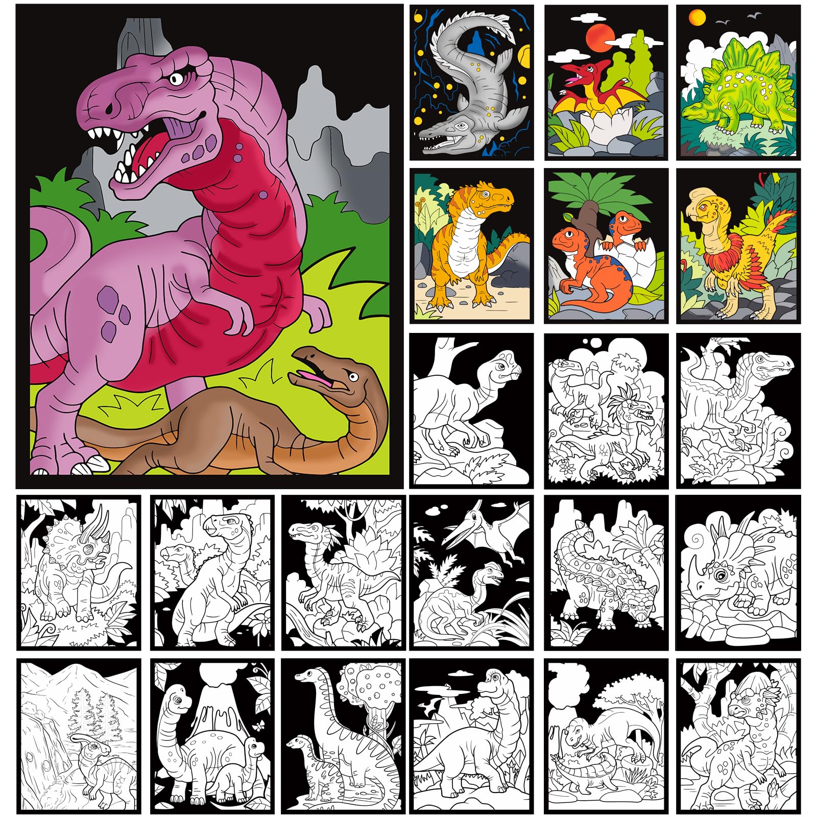Hotplacy 48 Pcs Fuzzy Velvet Coloring Posters Christmas Fuzzy Posters To Color For Adults Teenagers Large Poster Diy Coloring Sh