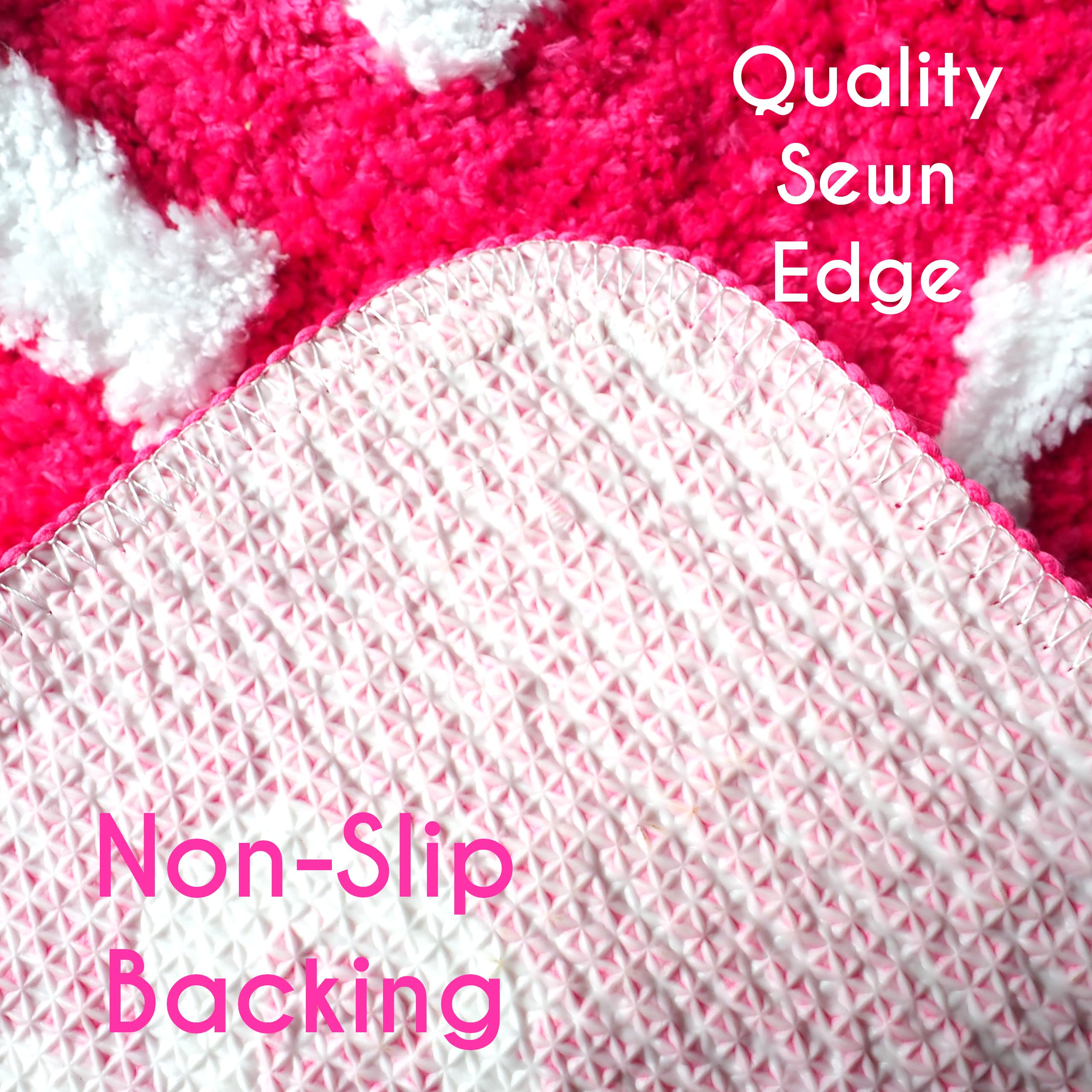 Hello Gorgeous Bath Mat Hot Pink Dark Magenta Fuchsia Blush Peach Coral Cute Beautiful Bathroom Rugs for Girls You Look Good Gorgeous Funny Shower Fun Bathroom Decor Non-Slip Washable Kids Women