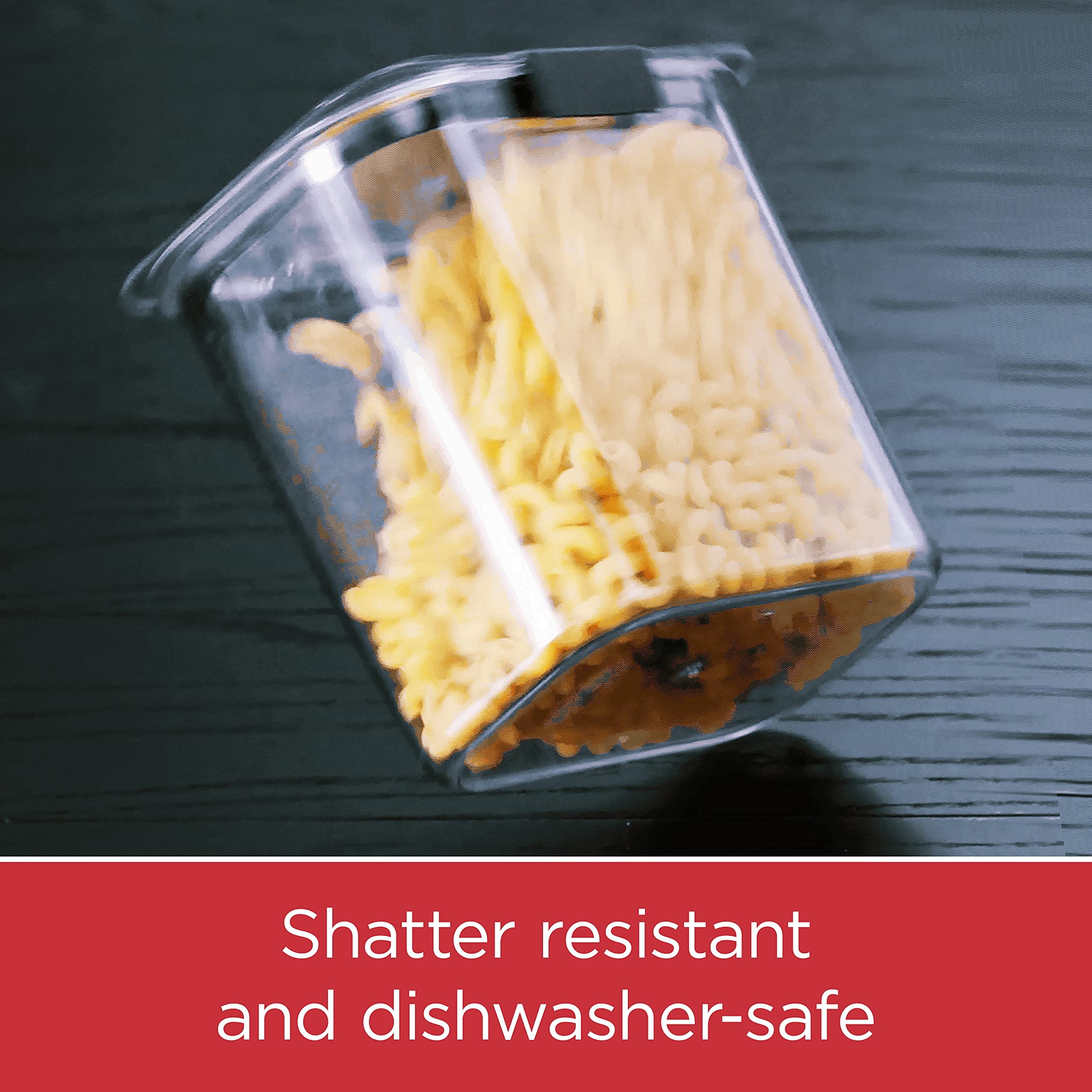 Rubbermaid Brilliance Airtight Food Storage Container, 7.8 Cup, BPA-Free, Gray, Leak-Proof, Dishwasher-Safe, Model 1994225