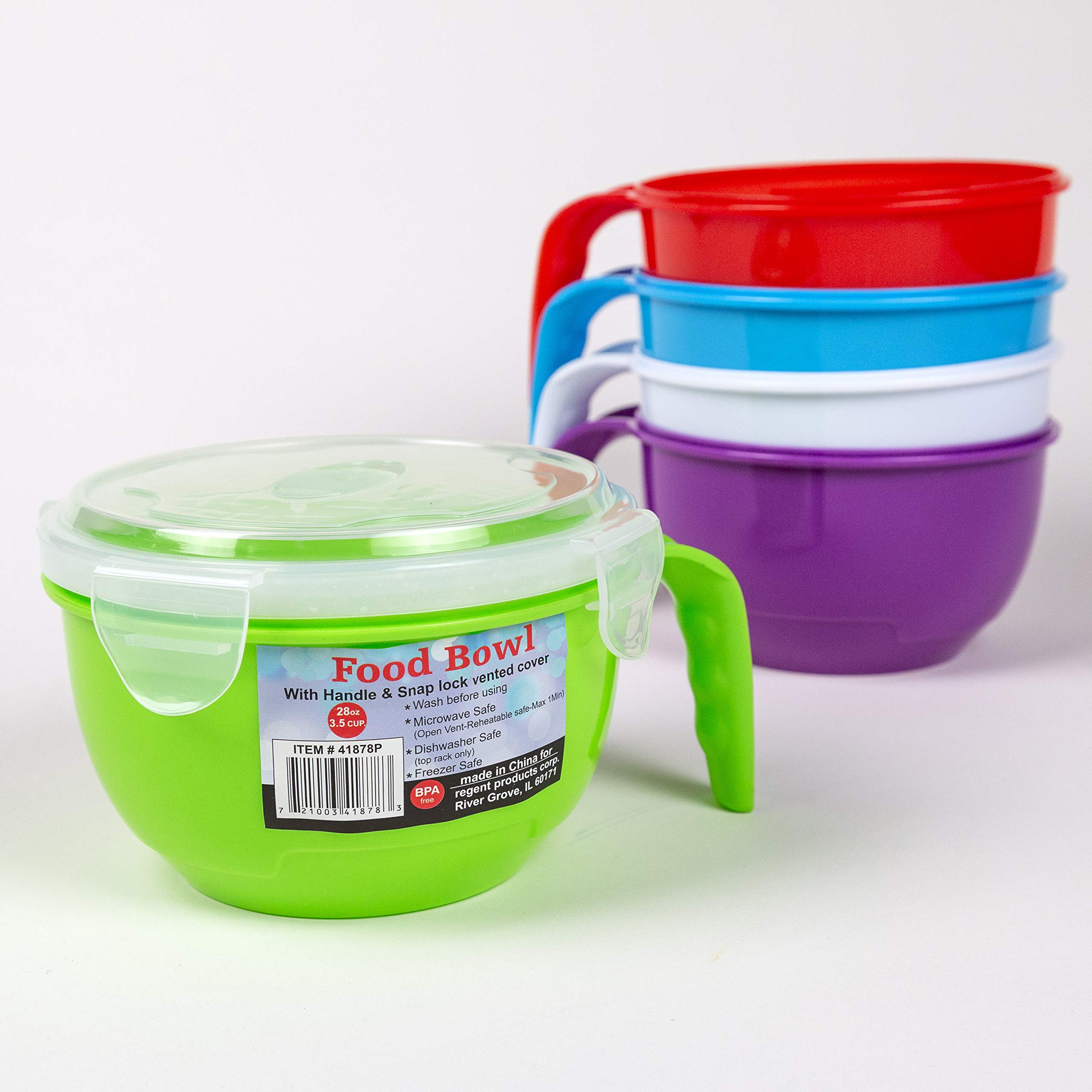 Regent Products Plastic Soup Food Bowl Set, 28 Fluid Ounces