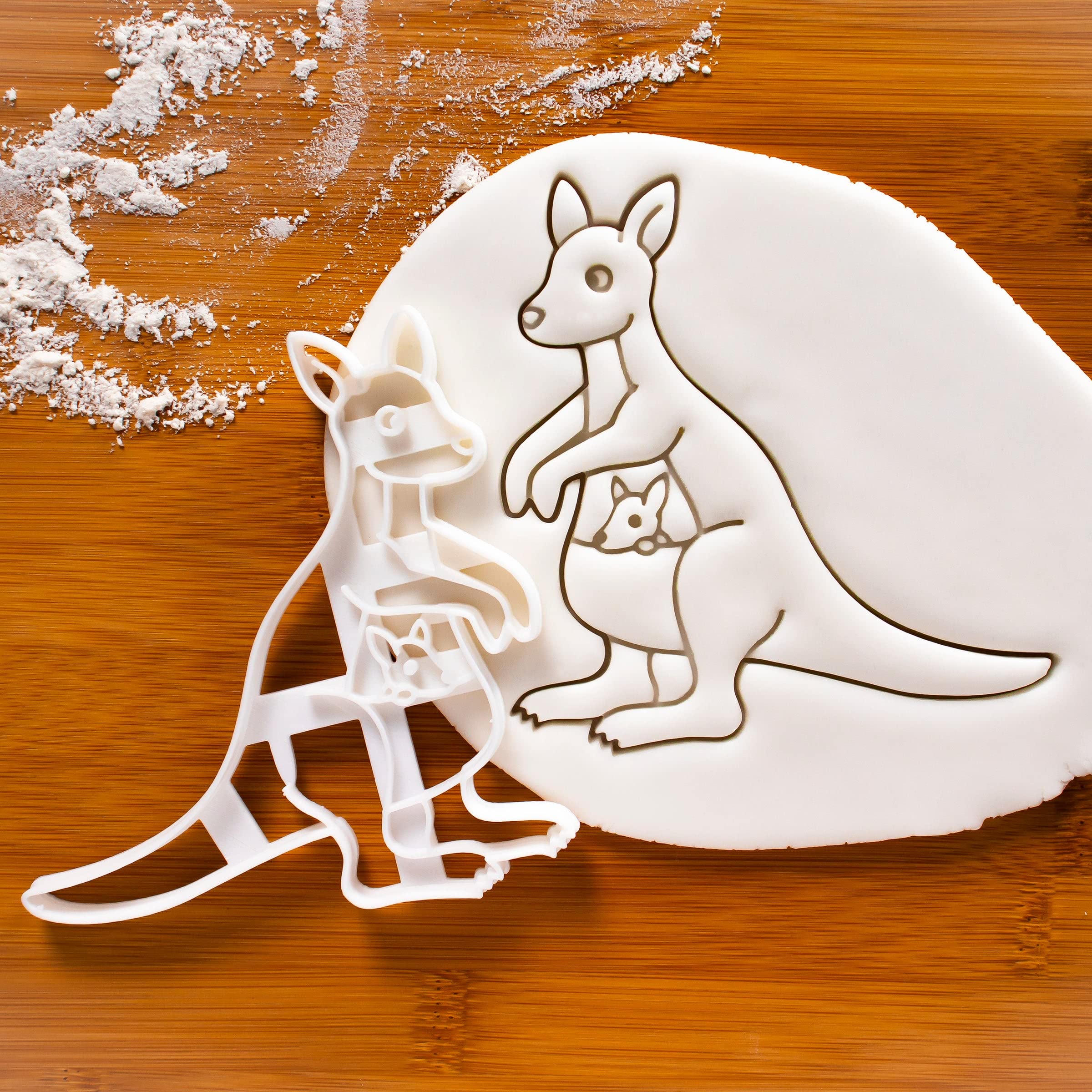 Set Of 3 Australia Themed Cookie Cutters (Designs: Koala, Kangaroo And Australian Continent), 3 Pieces - Bakerlogy