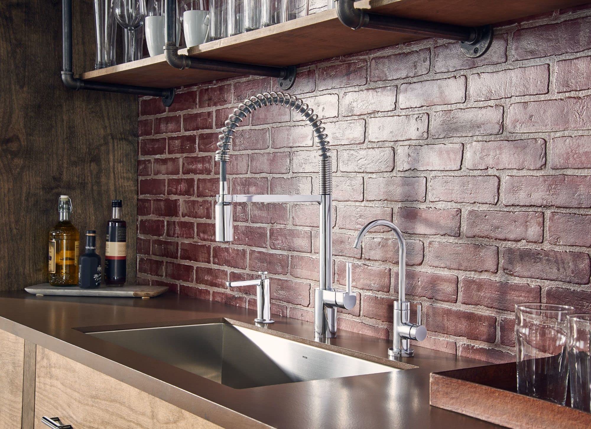 Moen Chrome Sip Modern Cold Water Kitchen Beverage Faucet With Optional Filtration System, S5530