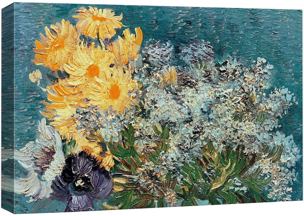 Wall26 Canvas Print Wall Art Flower Bouquet By Vincent Van Gogh Nature Wilderness Illustrations Modern Art Decorative Floral Bot