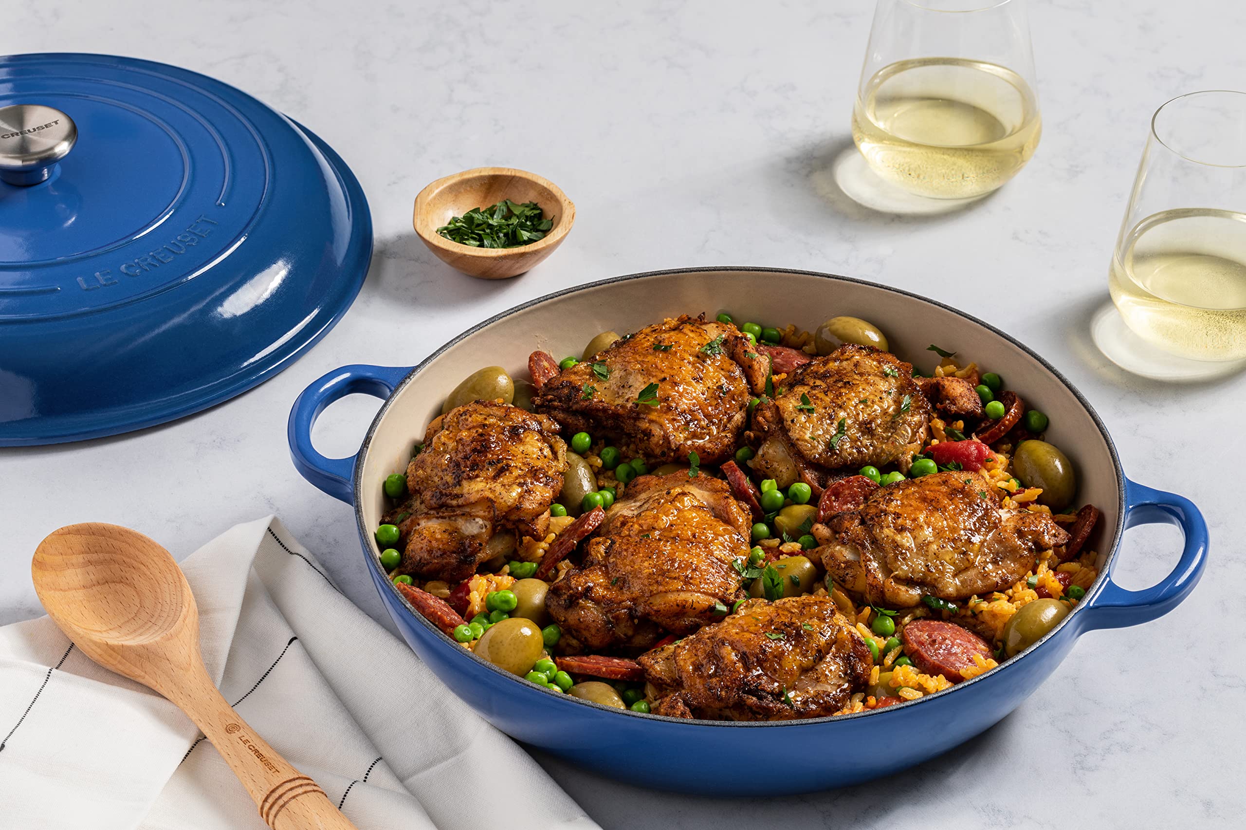 Le Creuset Enameled Cast Iron Signature Braiser, 2.25 Qt., Marseille