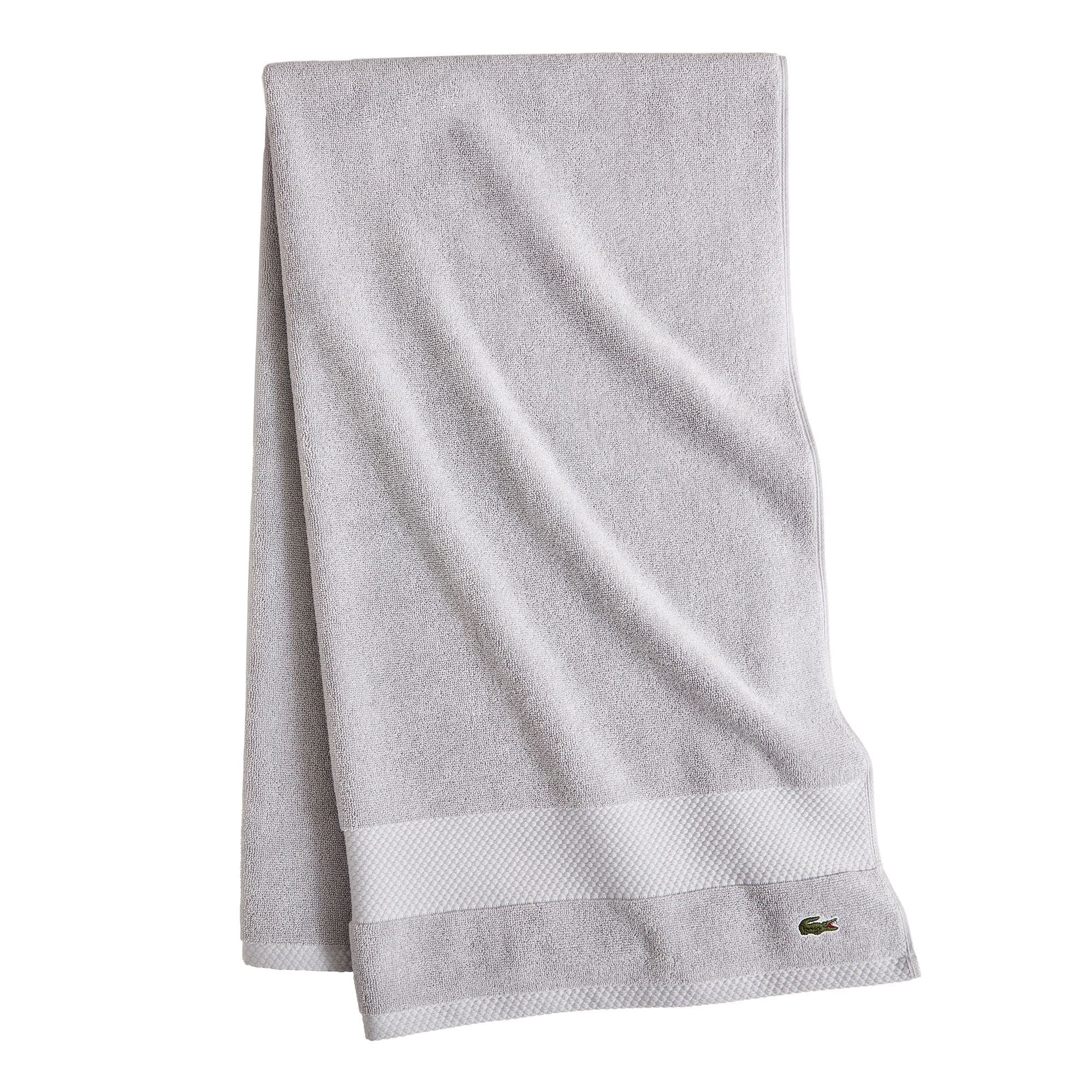 Lacoste Heritage Supima Cotton Bath Towel, Microchip, 30'' X 54''