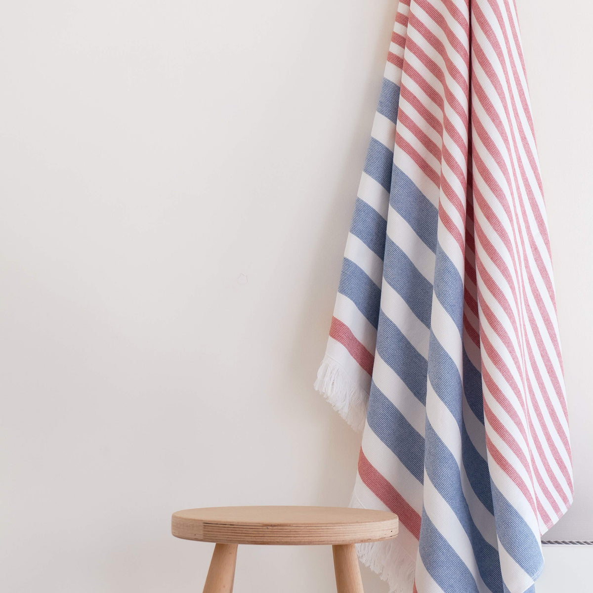 Luzia Striped Peshtemal Multi-Use Towel - Beach, Pool And Bathroom (Single, 40 X 70 Inches) 100% Turkish Cotton, Premium, Stylis