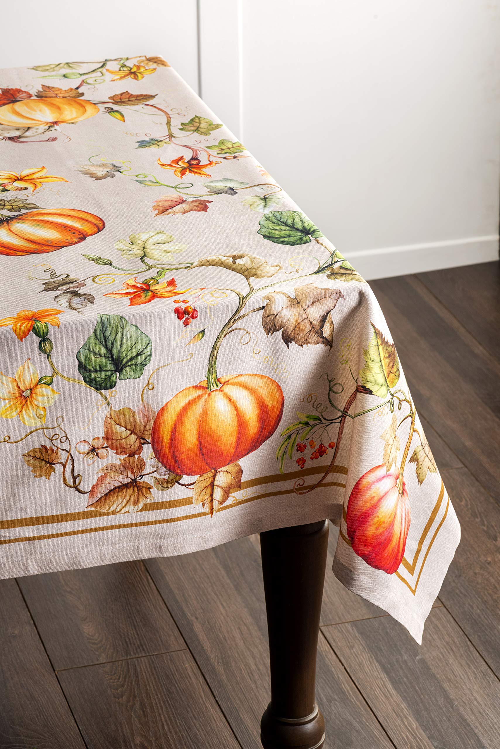 Maison D Hermine Table Cloth 100% Cotton 70X120 Decorative Tablecover Washable Rectangle Tablecloths, Dining, Buffet Parties & W
