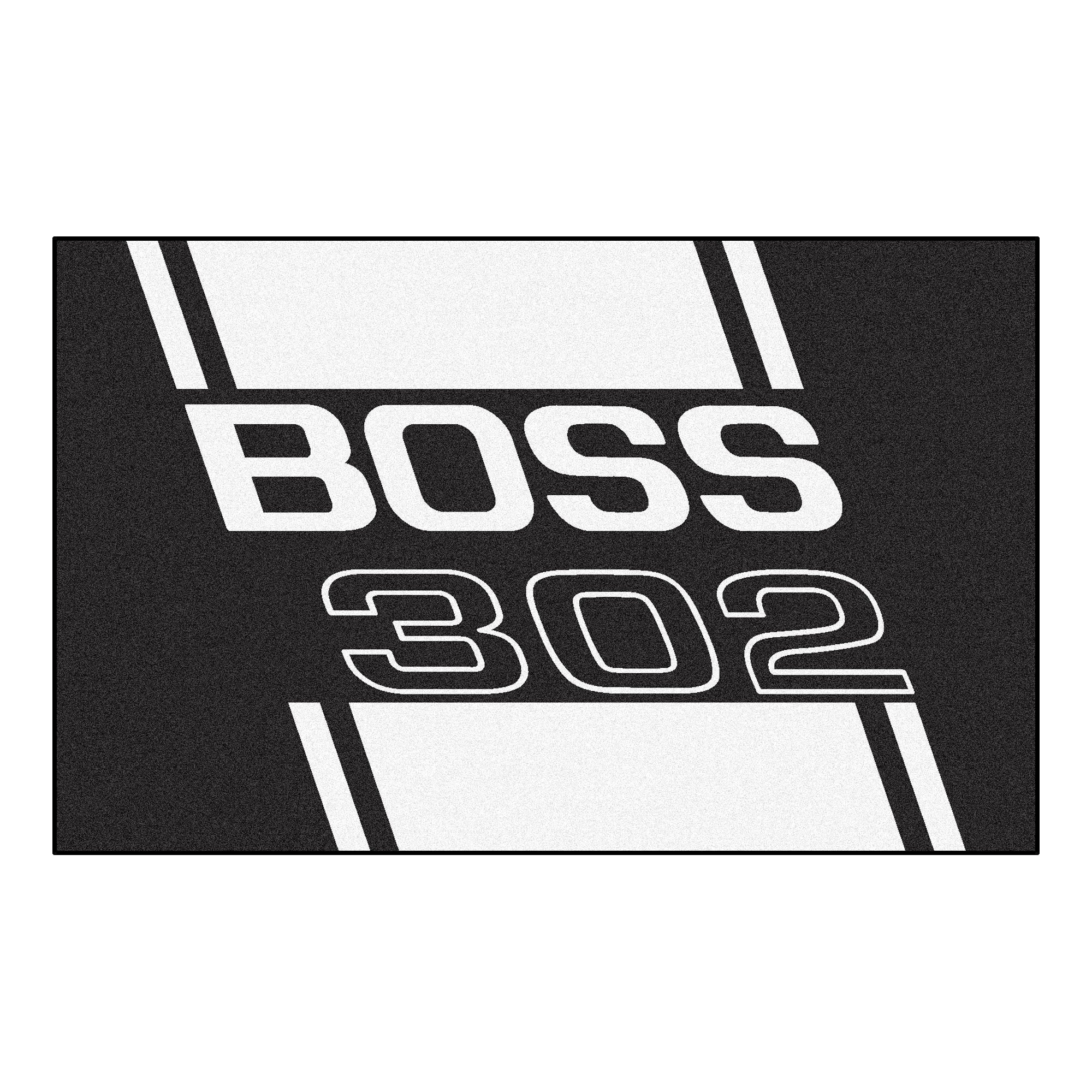 FANMATS 16280 Team Color 59.5x94.5 Boss 302 Ulti-Mat - Black