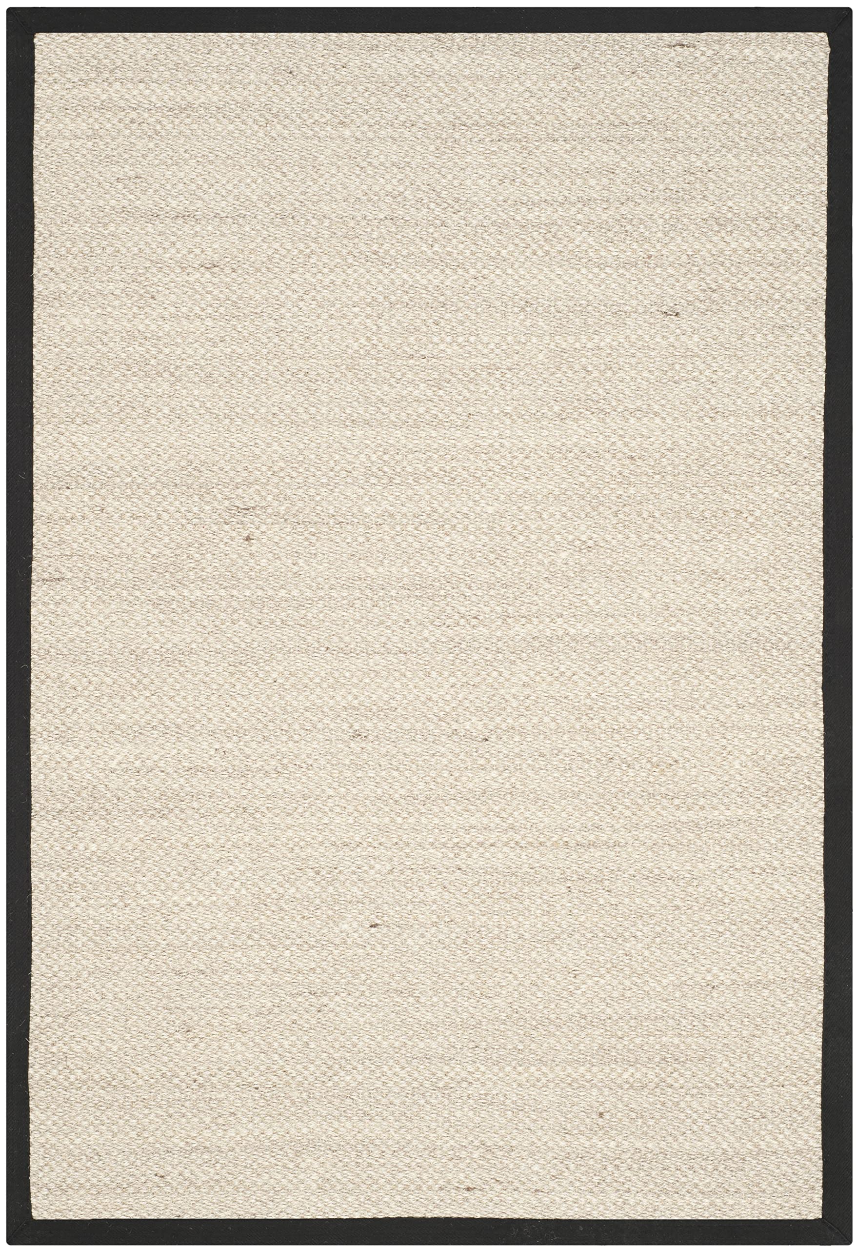 SAFAVIEH Natural Fiber Collection Accent Rug - 26 x 4, Marble & Black, Border Sisal Design, Easy Care, Ideal for High Traffic 
