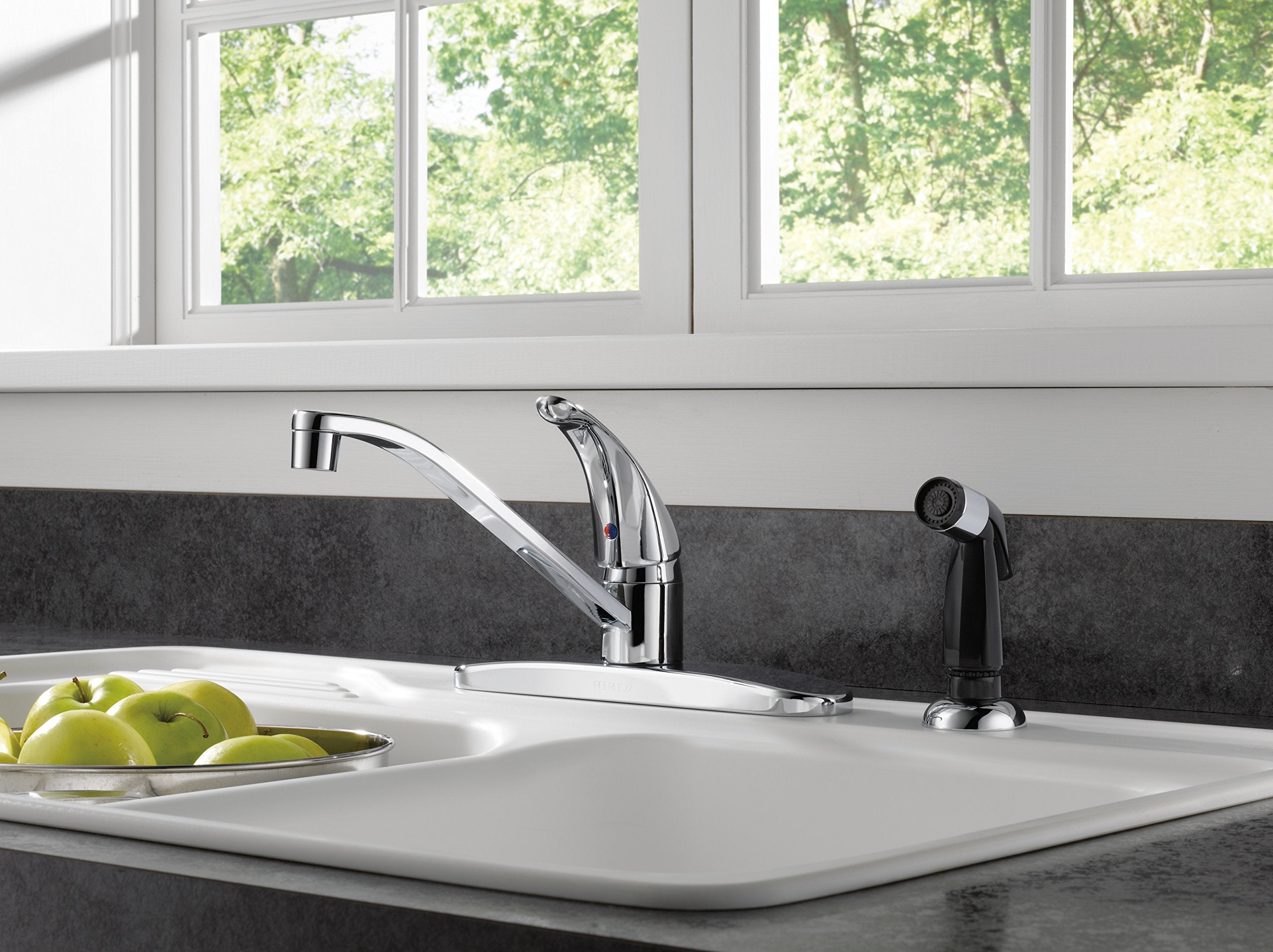 Delta Faucet P15Lf Classic Single Handle Kitchen Faucet, Chrome