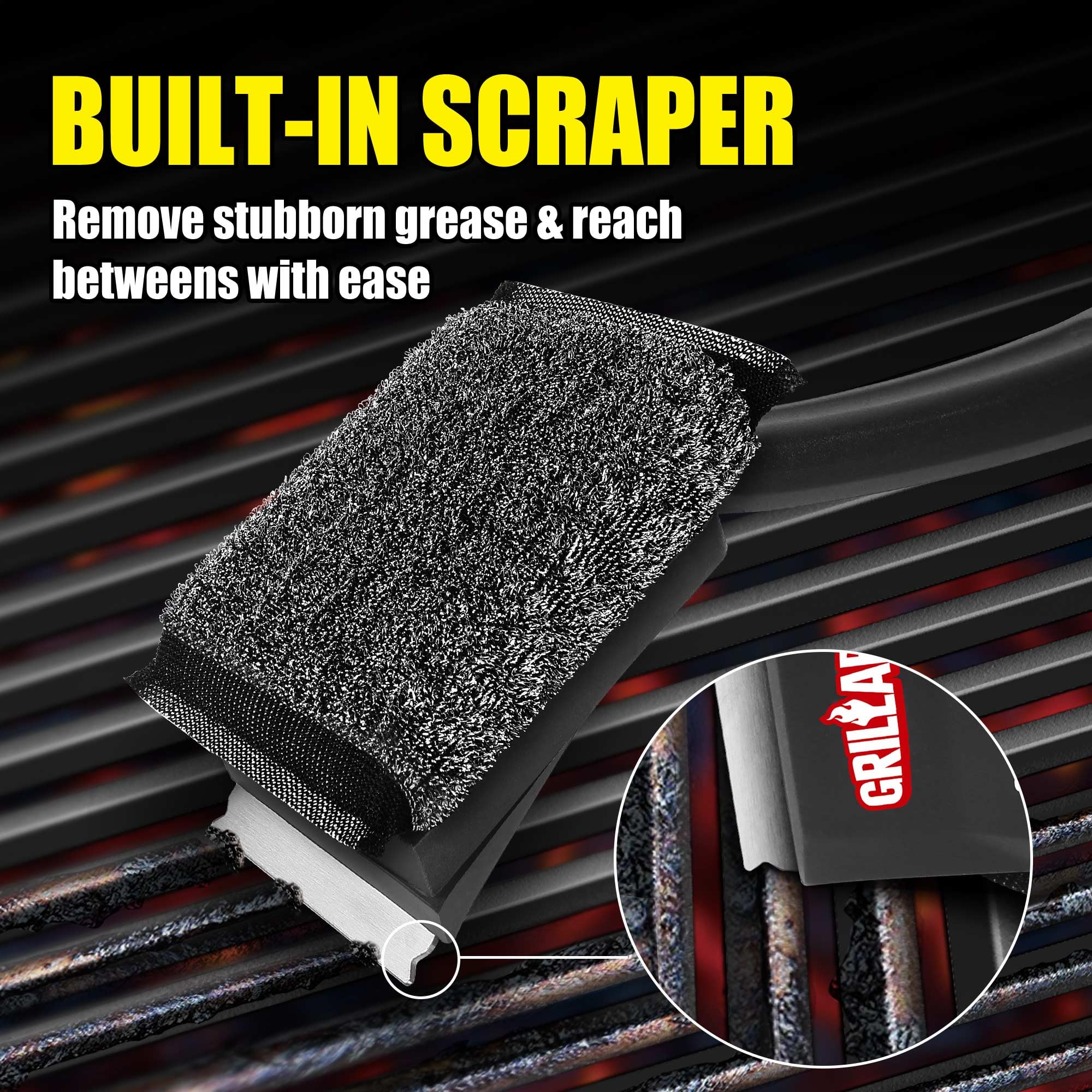 Grillart Steamwizards Grill Brush Replacement Pad, 1 Pcs