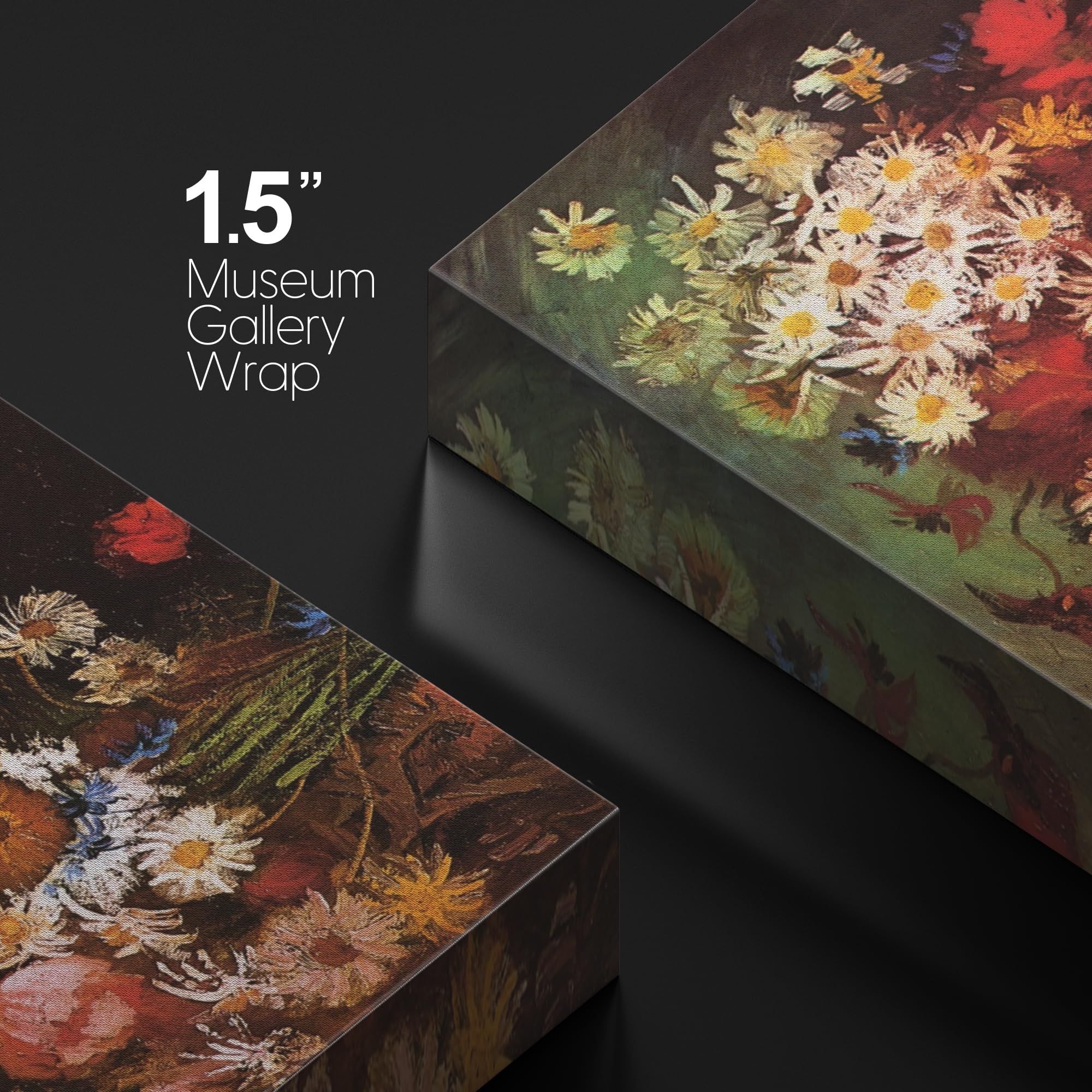 Wall26 Canvas Print Wall Art Poppy Flowers By Master Artist Vincent Van Gogh Nature Wilderness Illustrations Fine Art Relax/Calm