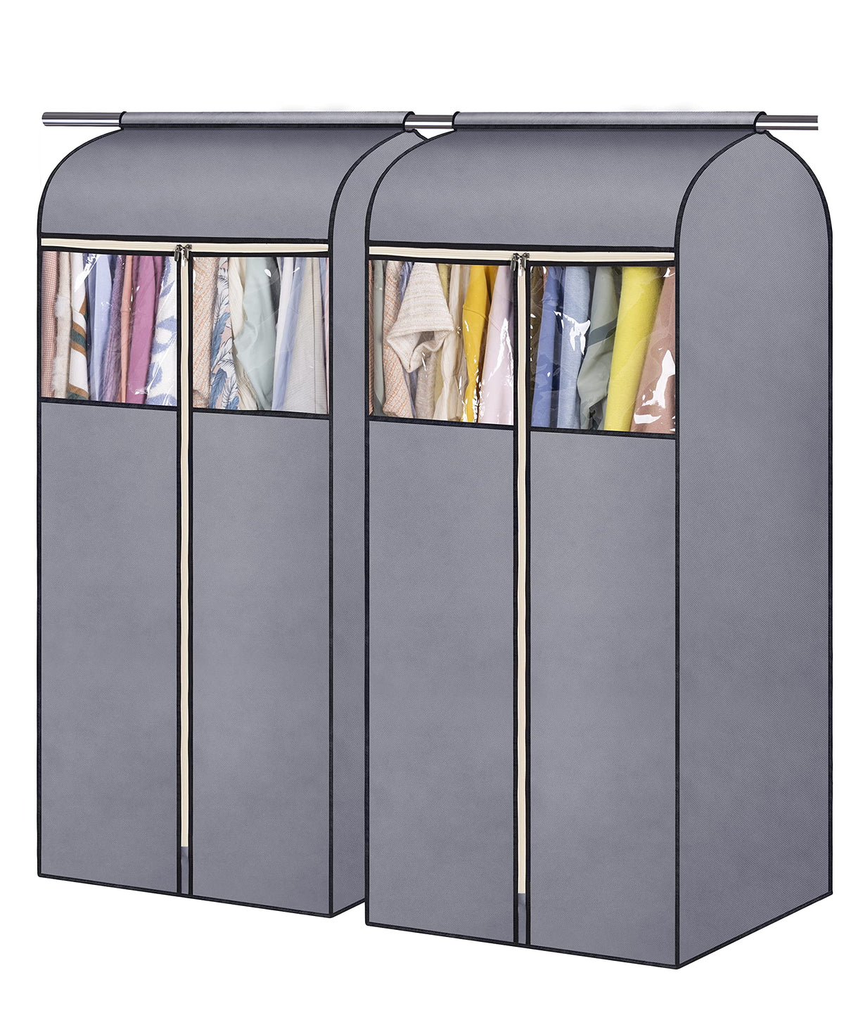 Sleeping Lamb 54'' Hanging Garment Bags For Closet Storage Sealed Completely Jackets Coats Suits Clothes Rack Cover For Wardrobe