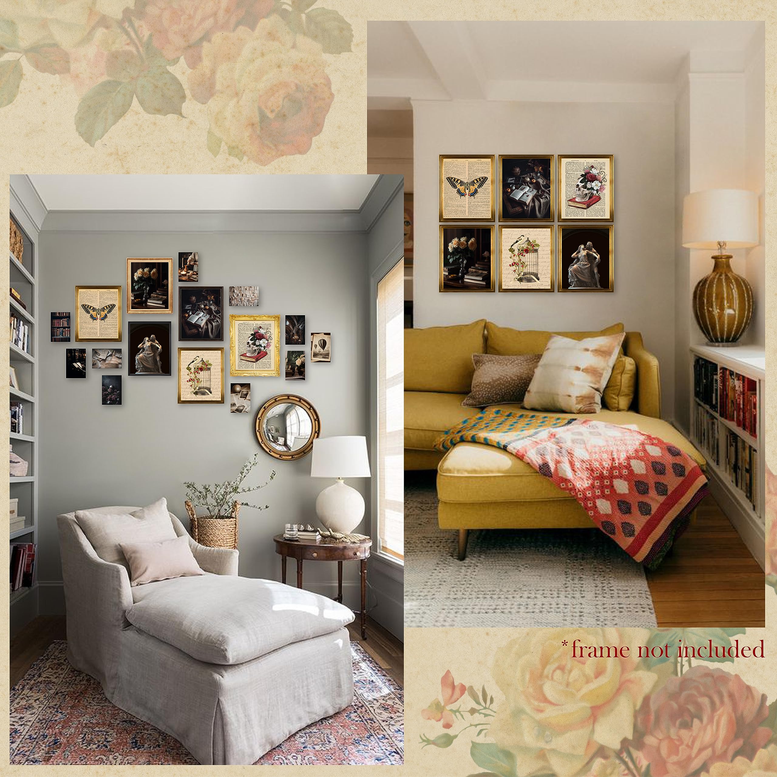 97 Decor Dark Academia Room Decor - Light Academia Room Decor  Dark Academia Decor  Brown Dark Aesthetic Room Decor  Academia Aesthetic Vintage Poster  Light Academia Aesthetic Picture (8x10 UNFRAMED)