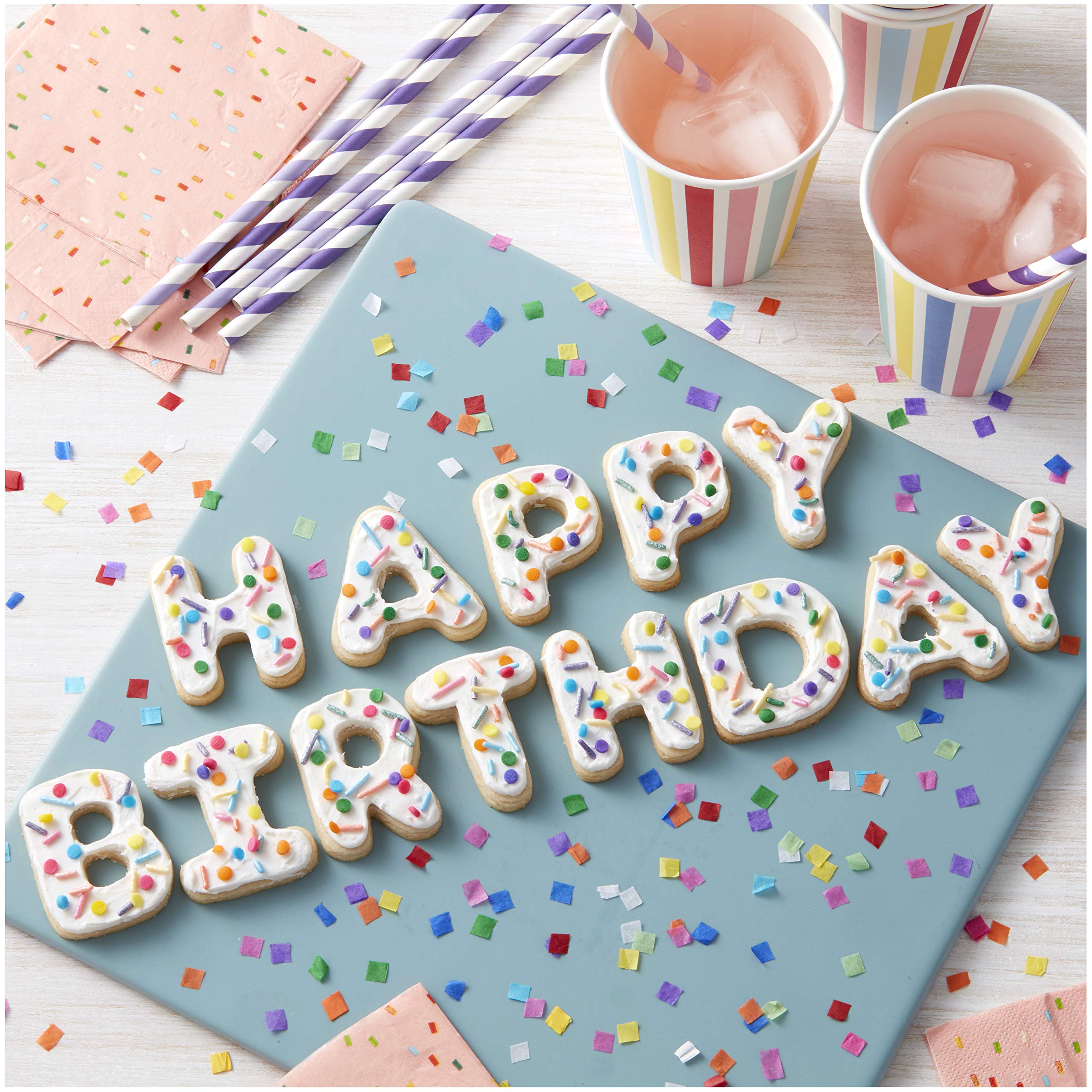 Wilton Cookie Cutters Set, 101-Piece - Alphabet, Numbers And Holiday Cookie Cutters