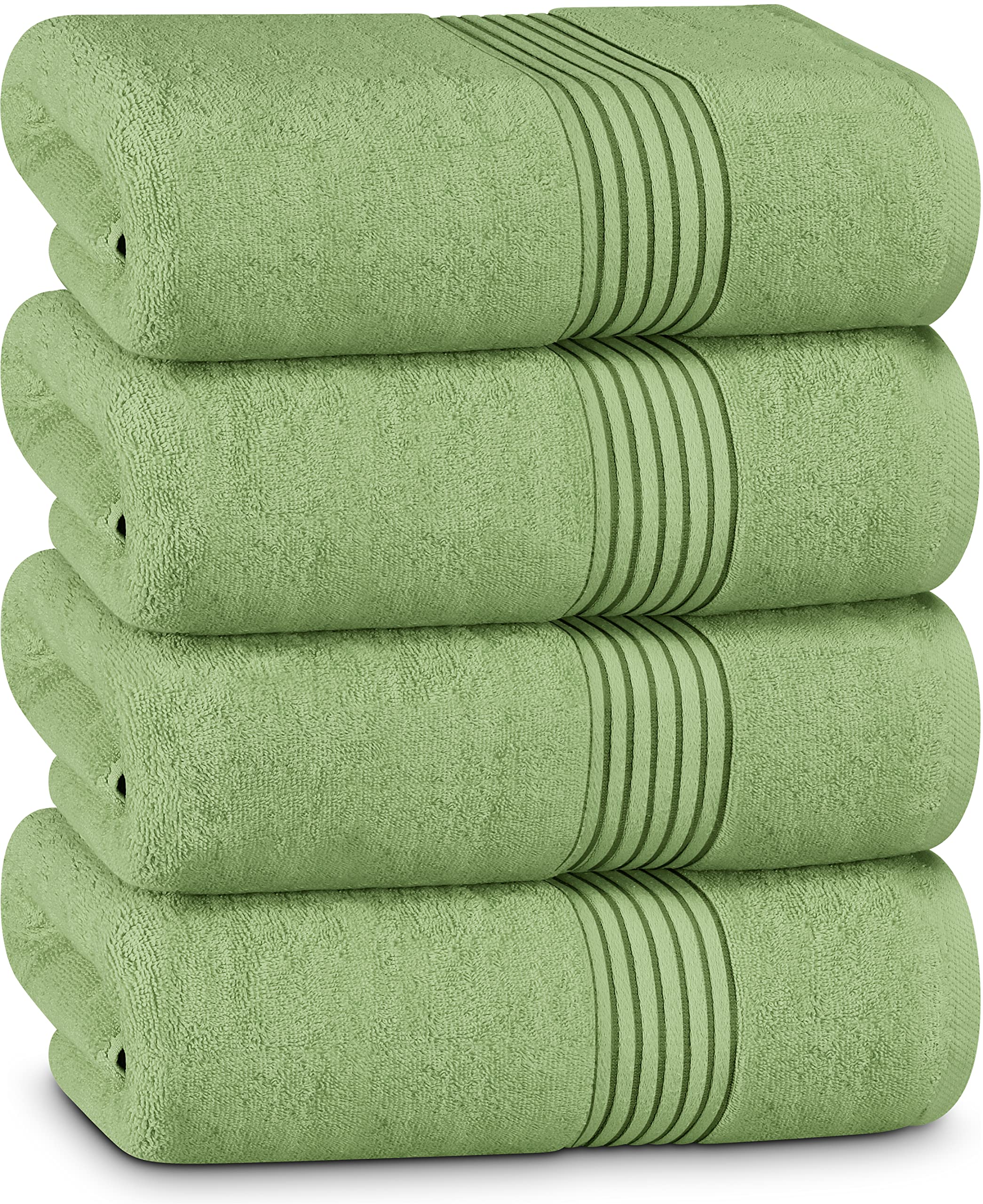 Utopia Towels 4 Piece Luxury Bath Towels Set, (27 X 54 Inches) 100% Ring Spun Cotton 600Gsm, Lightweight And Highly Absorbent Qu