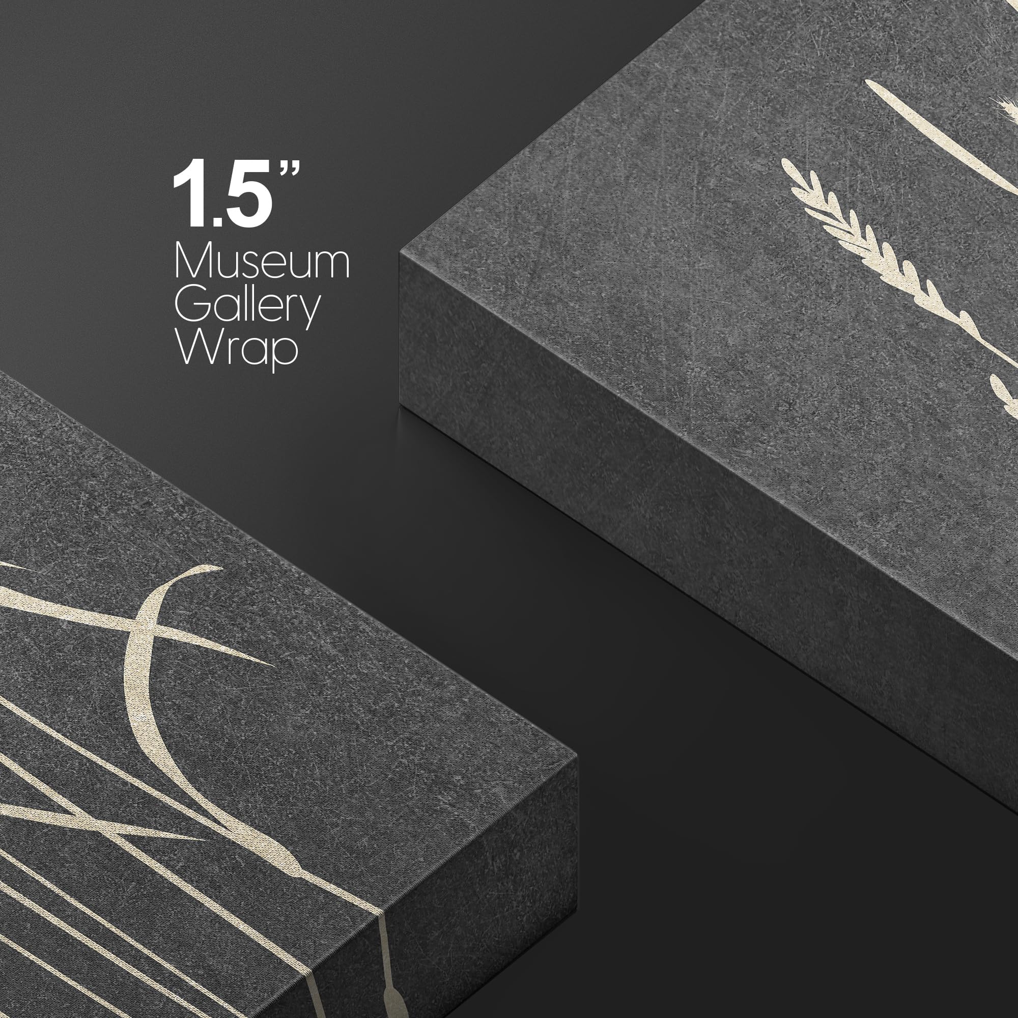 Wall26 Canvas Print Wall Art Duotone Forest Country Wheat Field Plants Nature Wilderness Digital Art Modern Art Rustic Relax/Cal