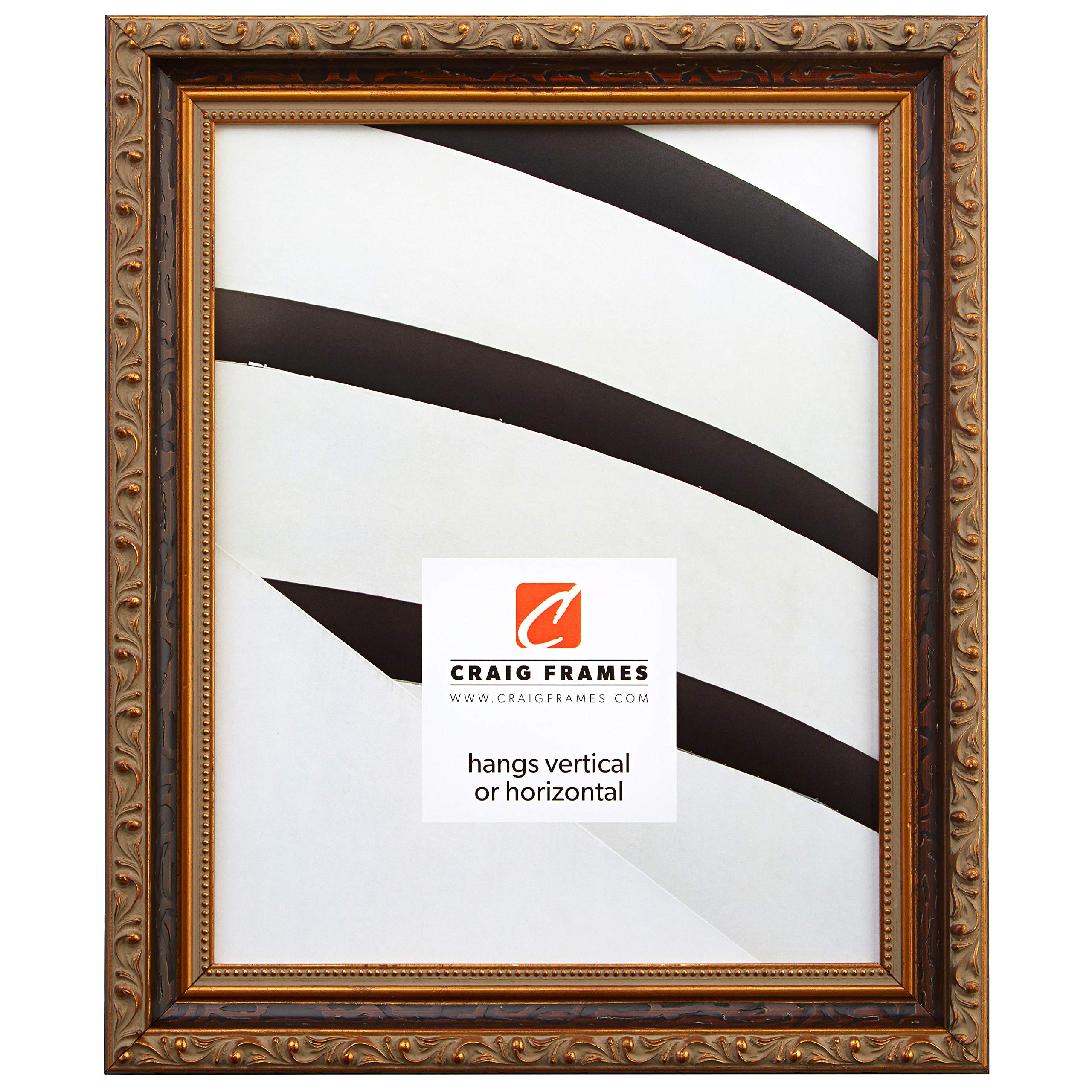 Craig Frames Regence, 20x24 Picture Frame, Amber & Gold