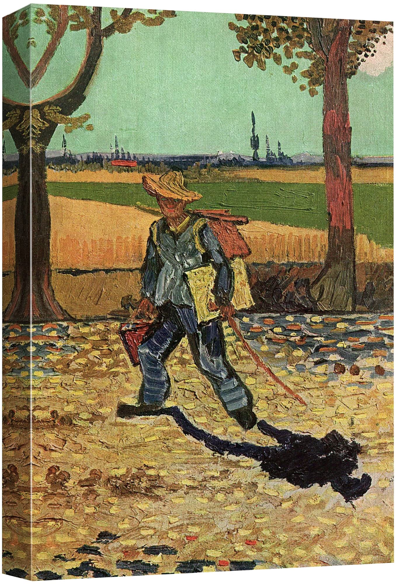 Wall26 Canvas Print Wall Art Self Portrait Tarascon Road By Vincent Van Gogh Classic Historic Illustrations Fine Art Decorative