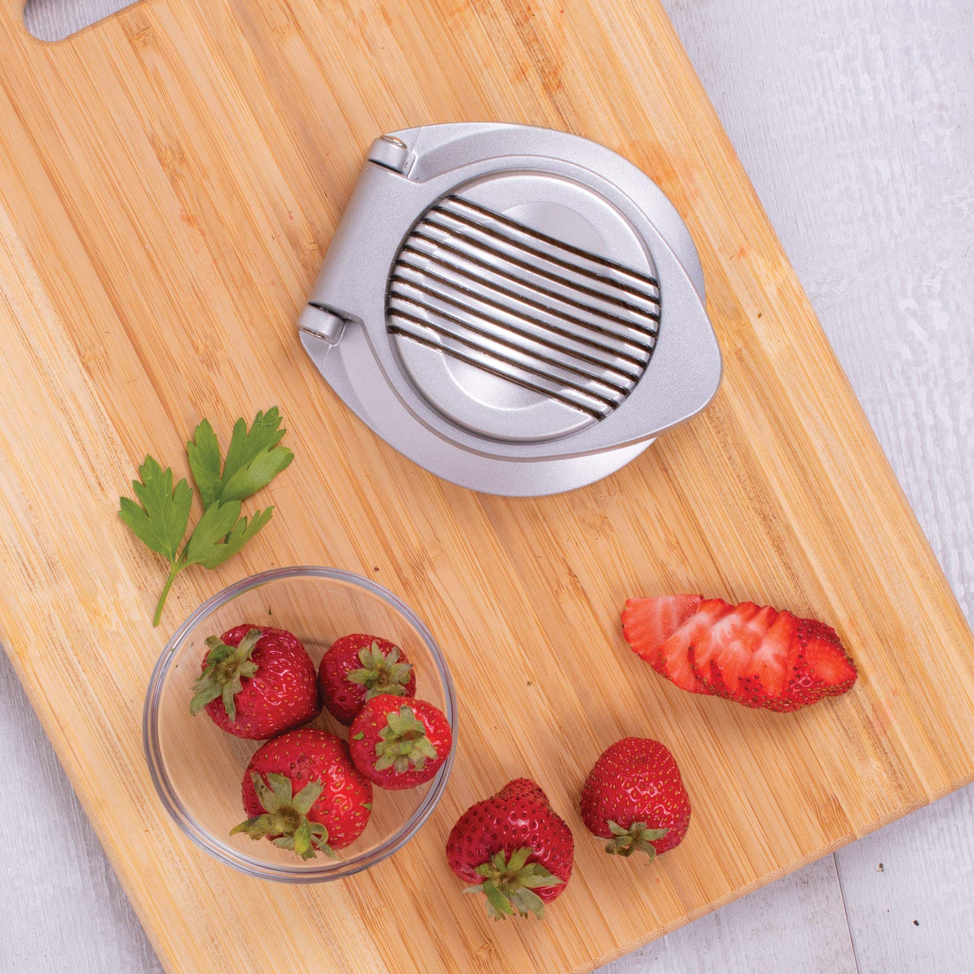Hic Kitchen Classic Non-Stick Mushroom And Egg Slicer, 18/8 Stainless Steel Wires