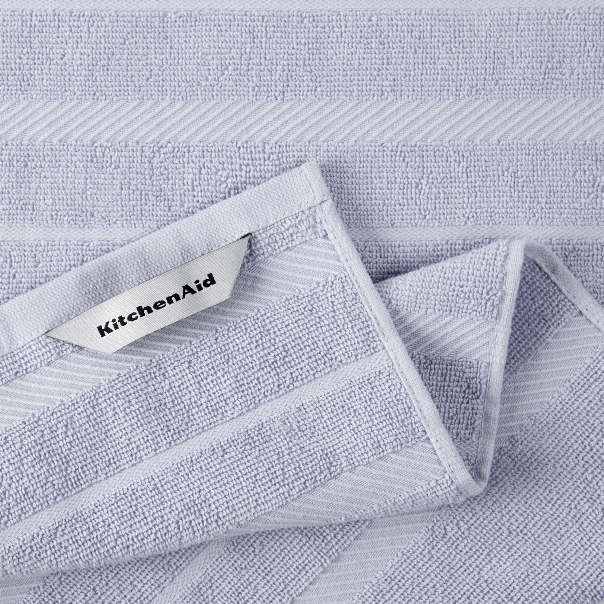 Kitchenaid Albany Kitchen Towel 4-Pack Set, Lavender Cream/White, 16''X26''