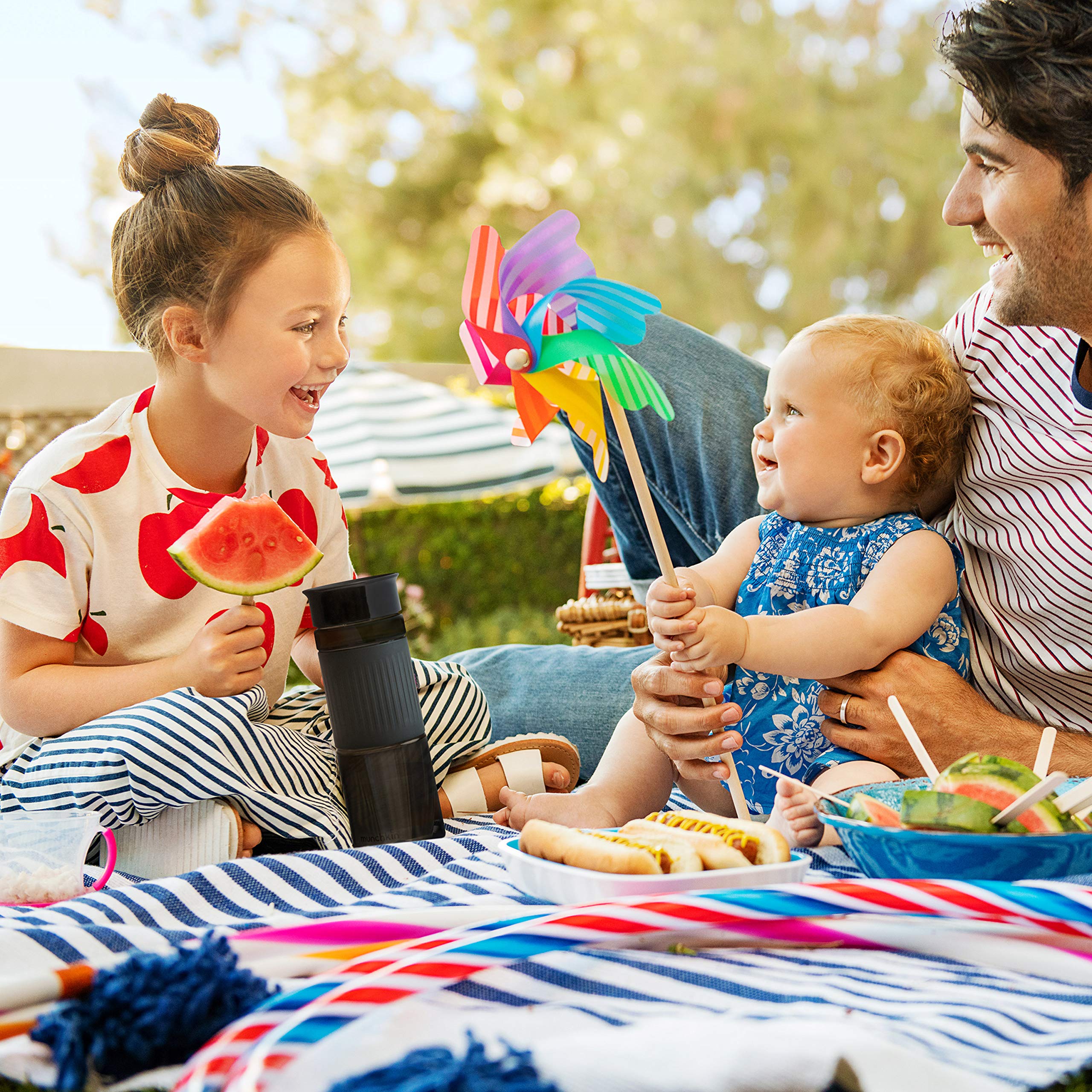Munchkina Miraclea 360 Spill Proof Sippy Cup, 24 Ounce, Black - Great For Toddlers, Big Kids Or Adults