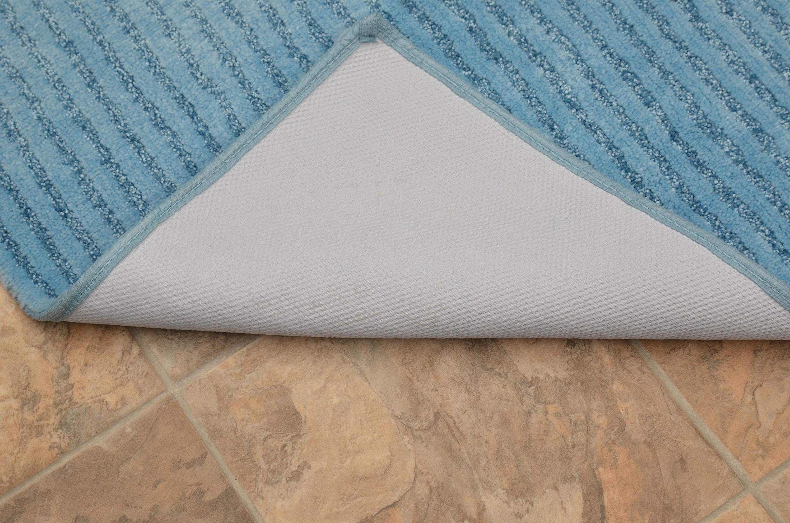 Garland Rug Sheridan Plush Washable Nylon Rug, 24-Inch By 40-Inch, Seafoam