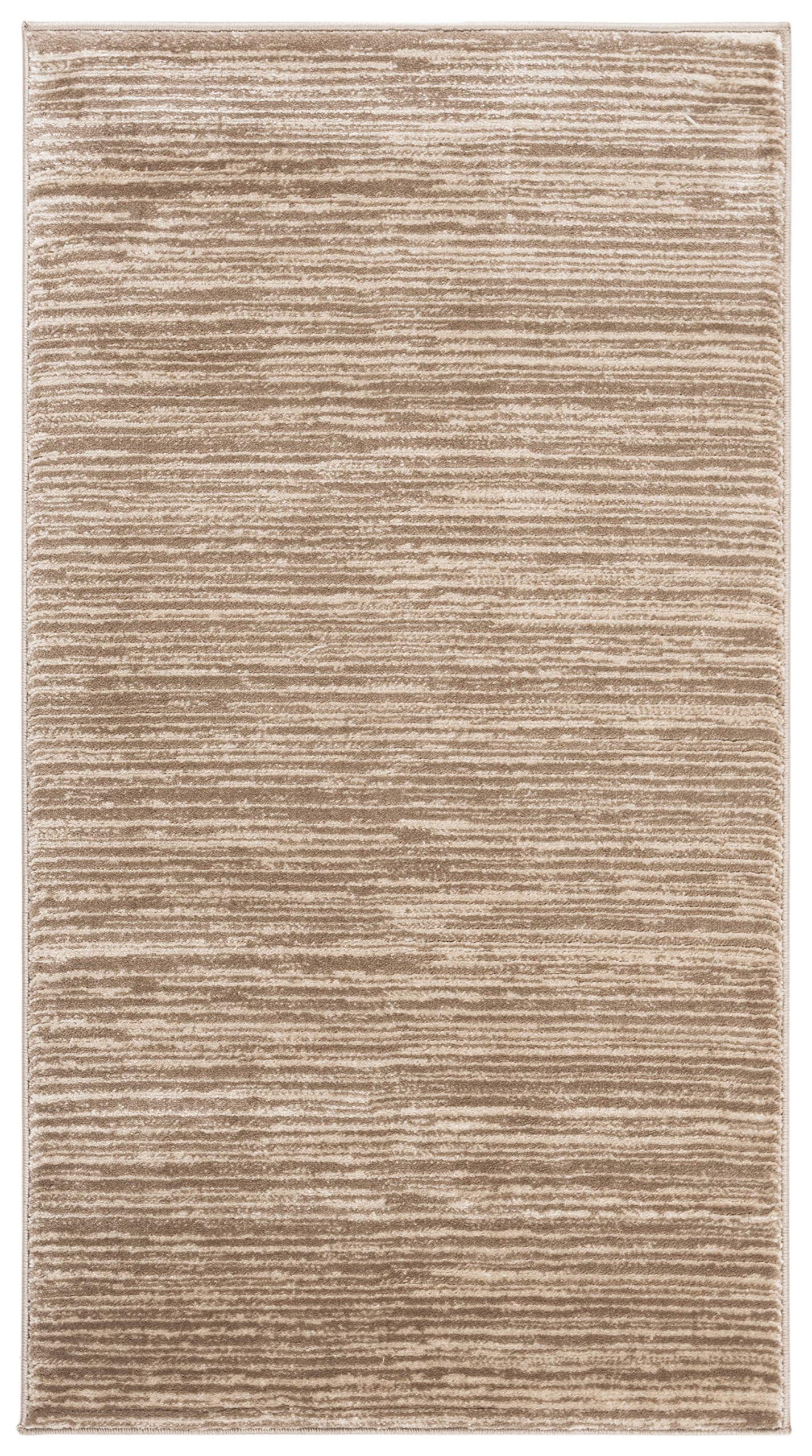 SAFAVIEH Vision Collection Accent Rug - 22 x 4, Light Brown, Modern Ombre Tonal Chic Design, Non-Shedding & Easy Care, Ideal f